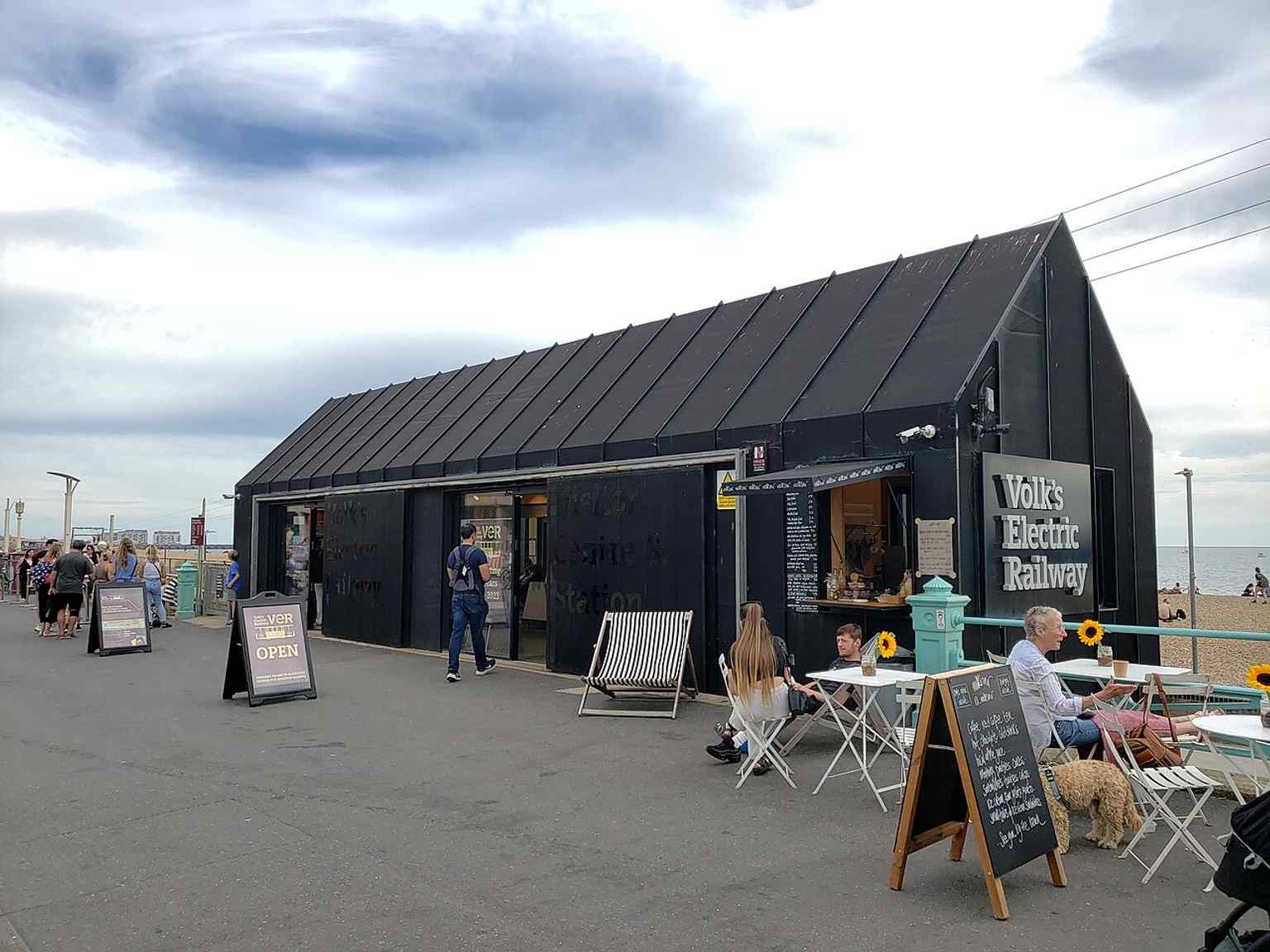 The modern Visitor Centre and station at the seafront line’s southern end, where the world’s oldest operating electric railway still welcomes passengers.