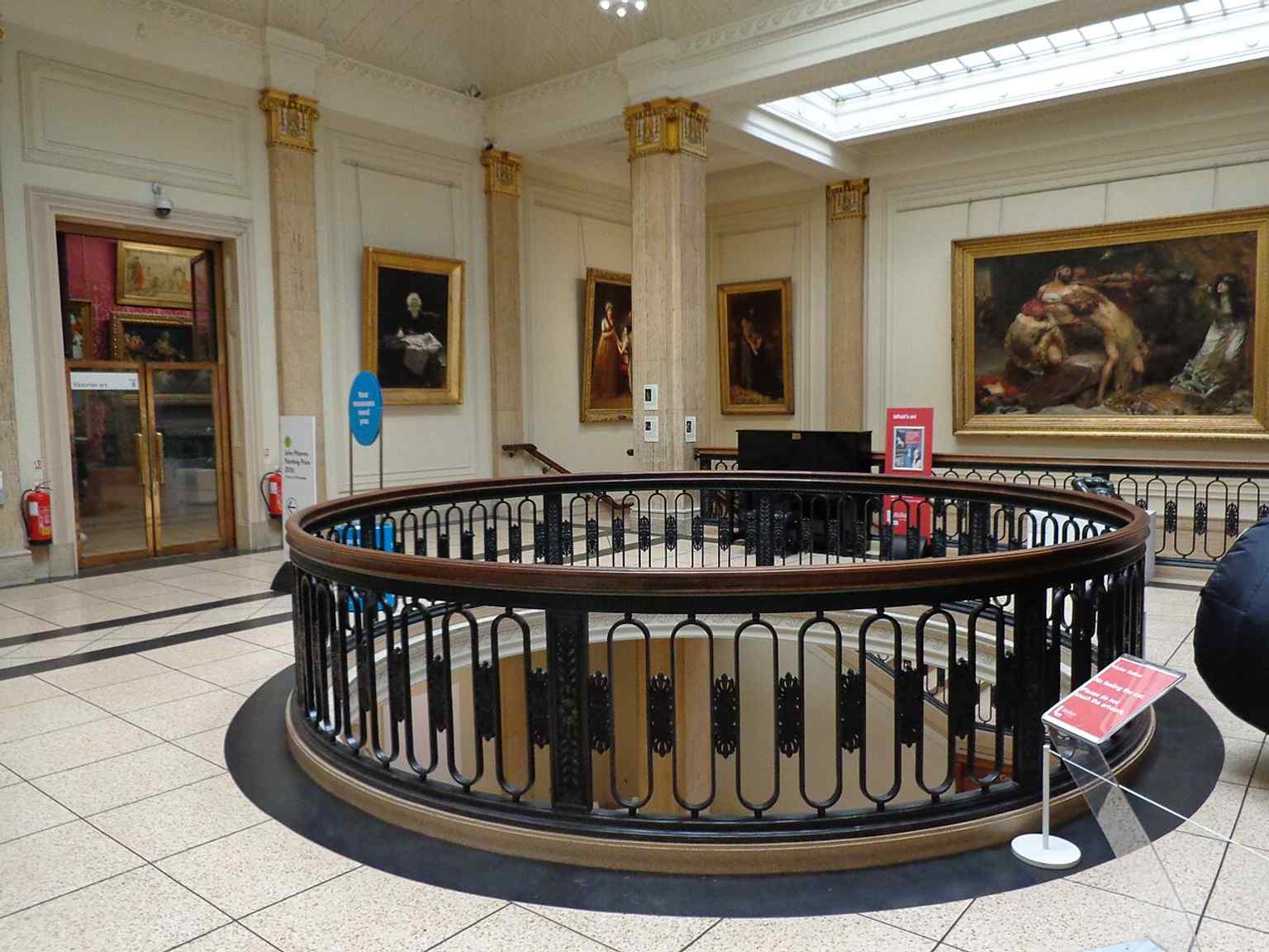 Another interior view of the Walker Art Gallery, useful for conveying the scale and formal display style of one of England’s largest collections outside London.