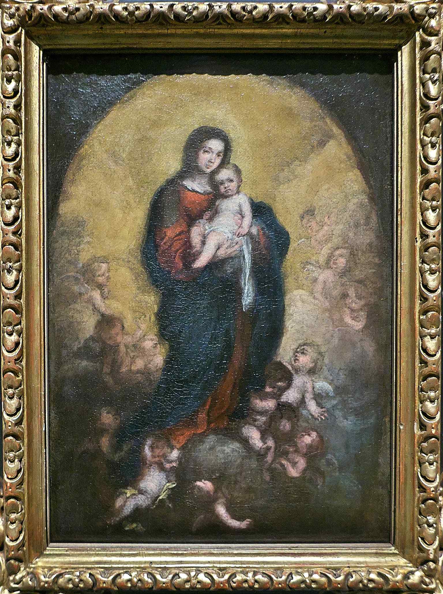 A preparatory sketch for Murillo’s La Virgen con el Niño, a glimpse into the workshop process behind one of the gallery’s devotional masterpieces.
