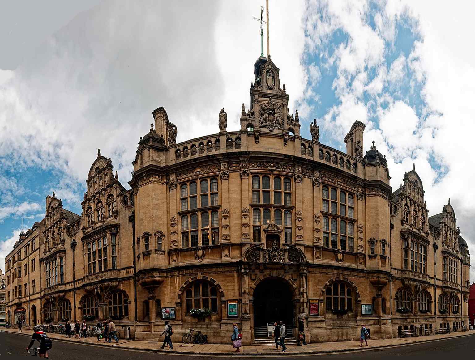 The present Oxford Town Hall on St Aldate’s, rebuilt by Henry Hare in 1897 on the same historic civic site.