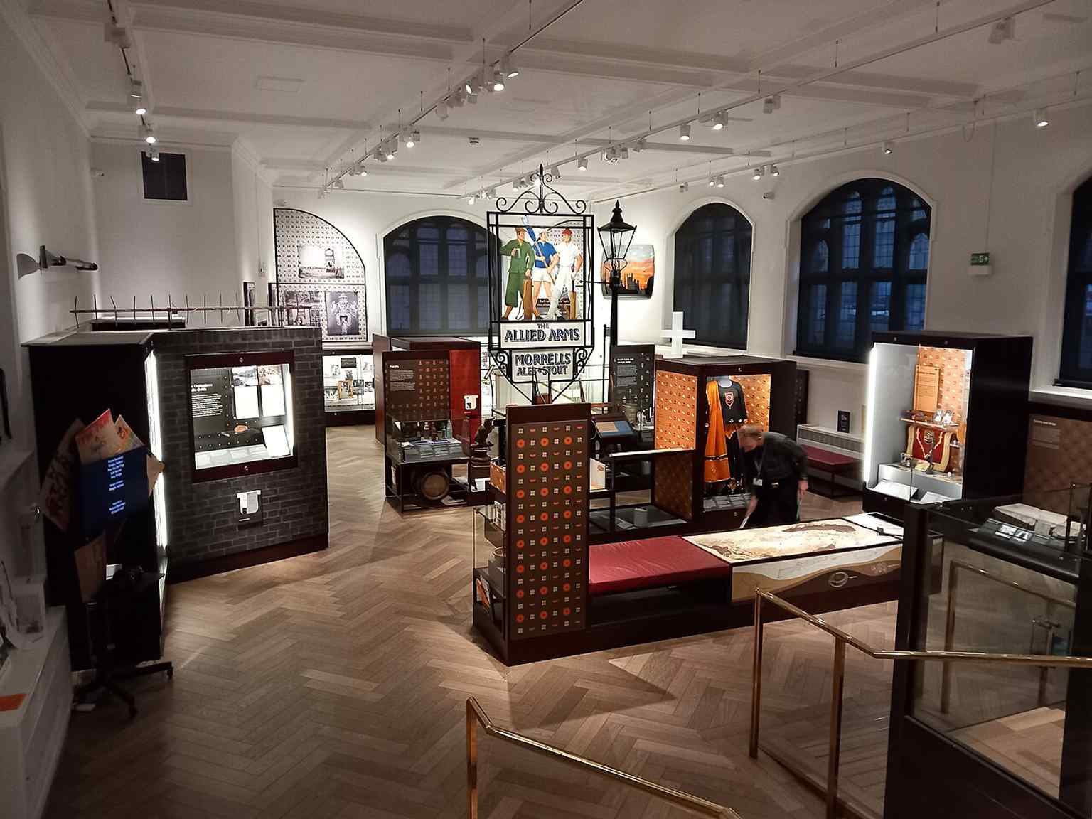 The Museum of Oxford’s main gallery, created within the Town Hall after the public library moved out in the 1970s.