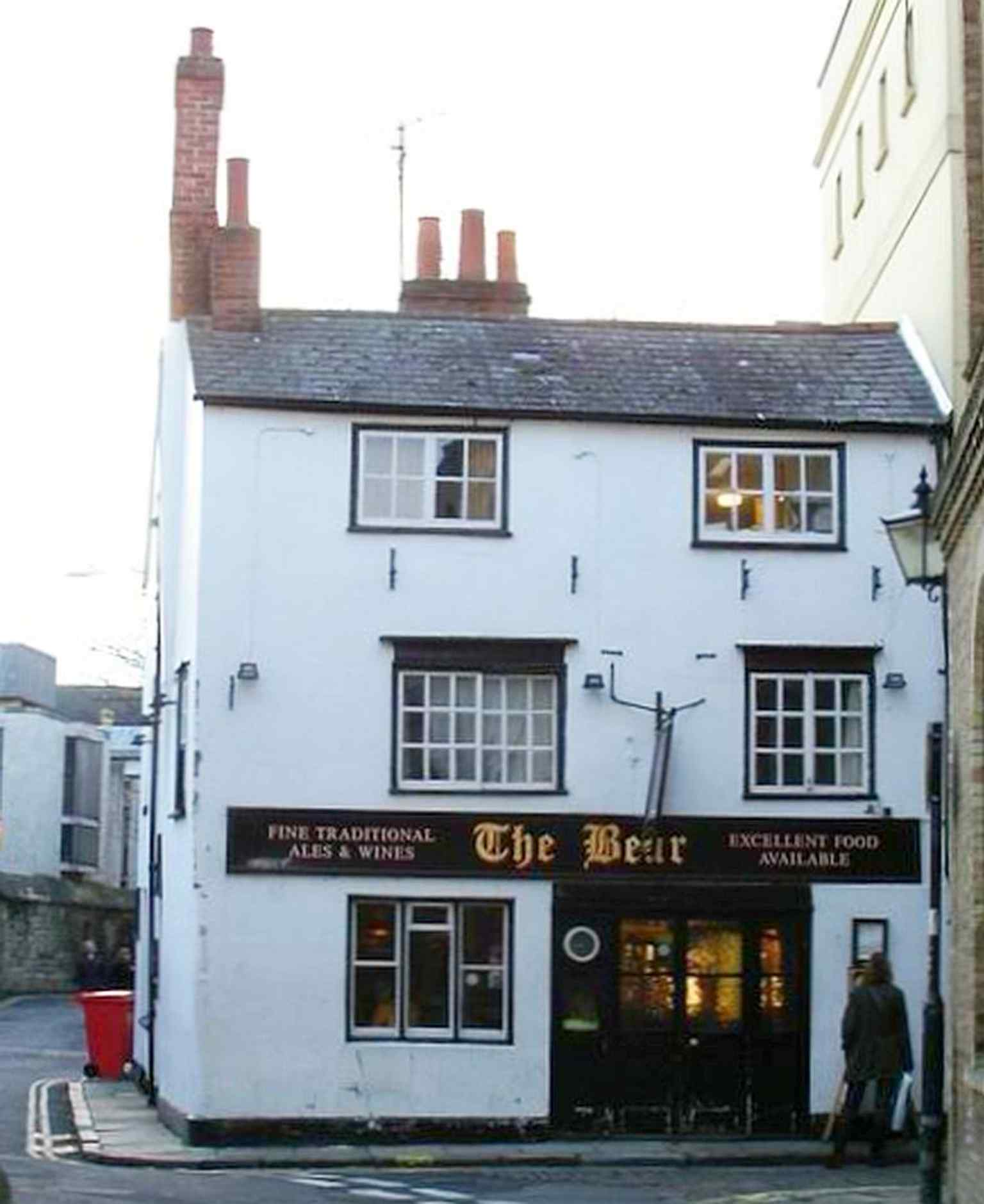 The Bear on Alfred Street, the 18th-century pub that inherited the older Bear Inn name in 1801.