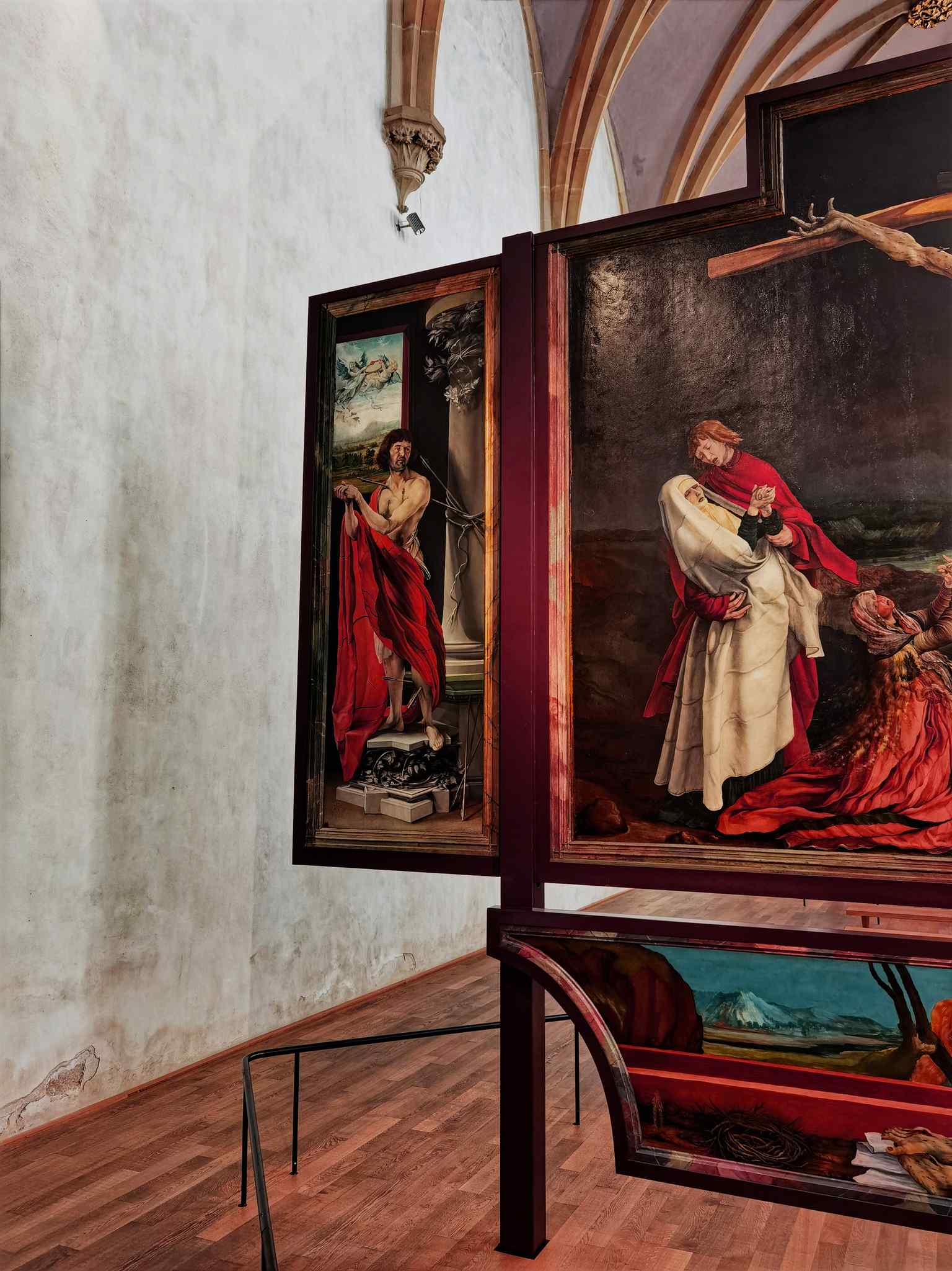 Colmar - Unterlinden Museum - The Isenheim Altarpiece 1512-16 by Matthias Grünewald (ca 1470-1528) - Crucifixion 02