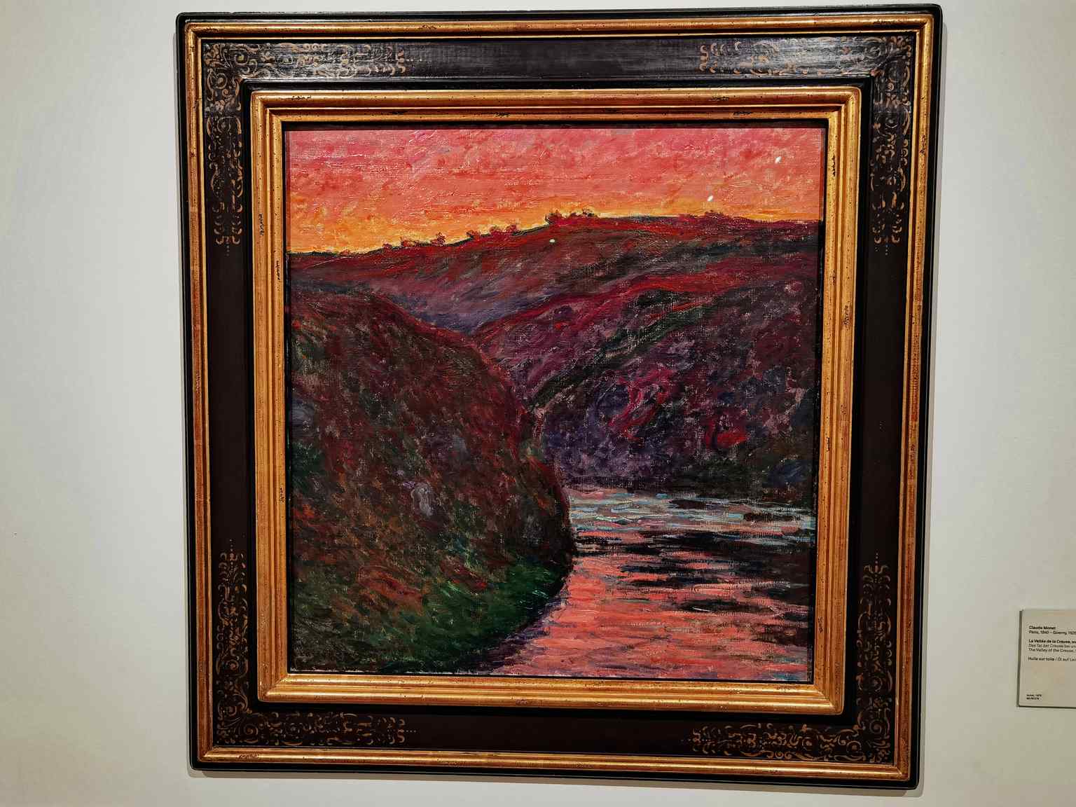 Colmar - Unterlinden Museum - La Vallée de la Creuse, soleil couchant (The Creuse Valley, setting sun) 1889 by Claude Monet (1840-1926) - Oil on Canvas 01