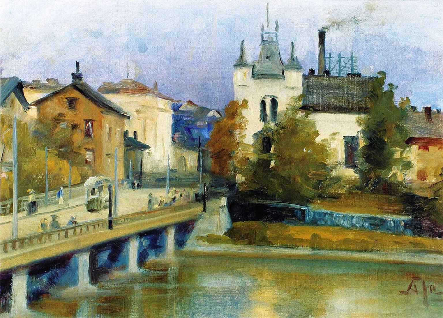 Alma Judén’s 1900 painting of Pitkäsilta and Siltasaari captures the bridge landscape before the current stone version was built.
