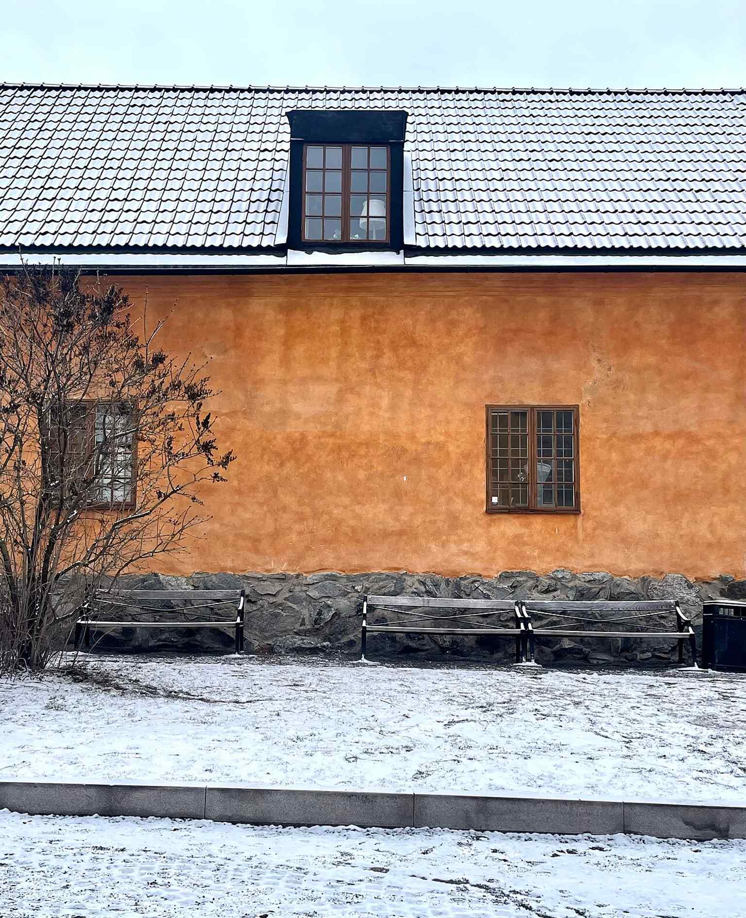 A current view of Oxenstiernska malmgården in Kvarteret Krubban, one of Stockholm’s partly preserved malmgårdar and a state-listed heritage building.