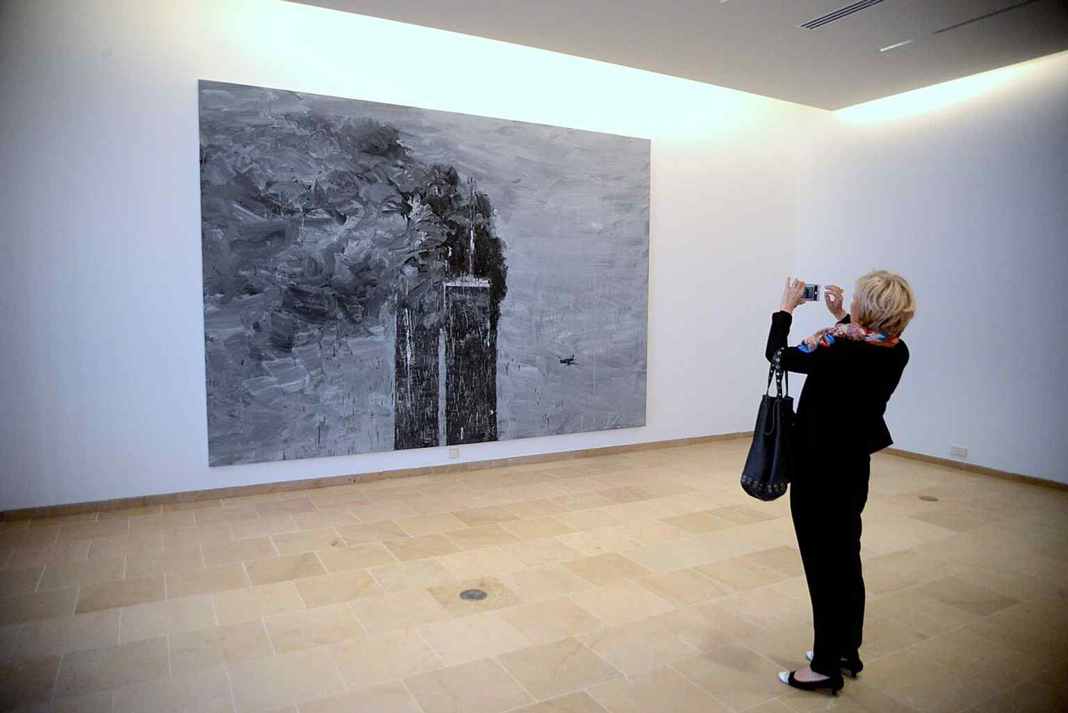 A painting by Yan Pei-Ming, one of the contemporary artists featured in the museum's 21st-century collection, reflecting its ongoing engagement with modern art.