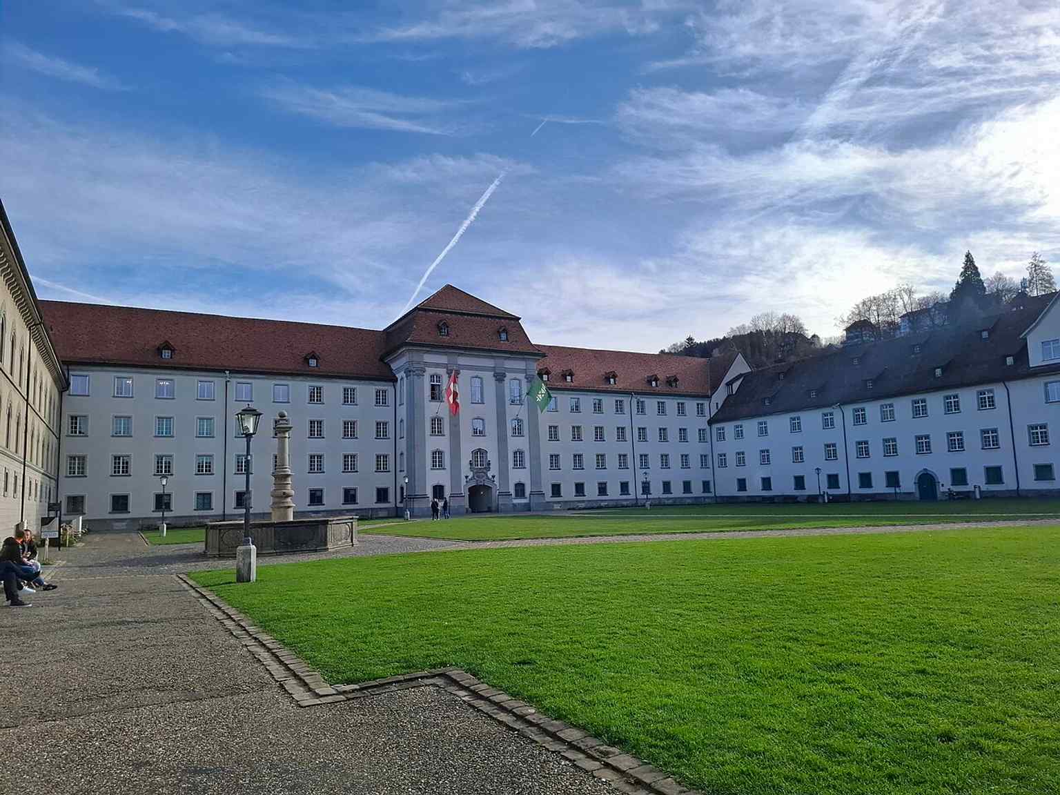 The abbey complex where St. Gall began in the 8th century — the UNESCO-listed heart of the city.