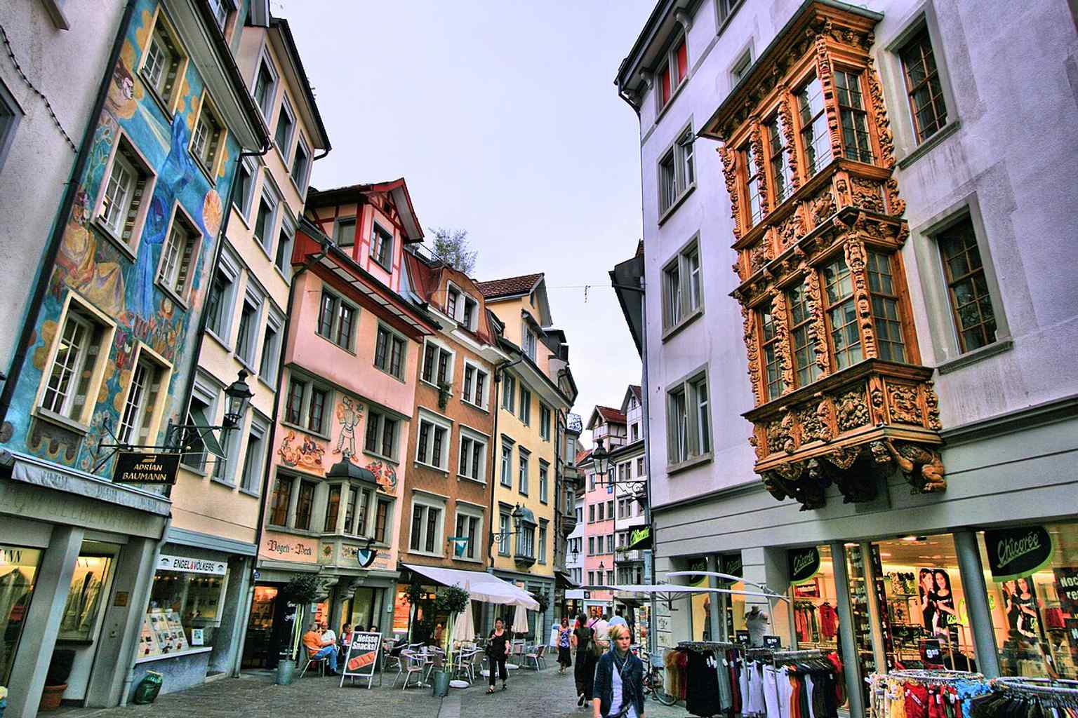 Another old-town view, useful for showing the dense streetscape and traditional architecture of the center.