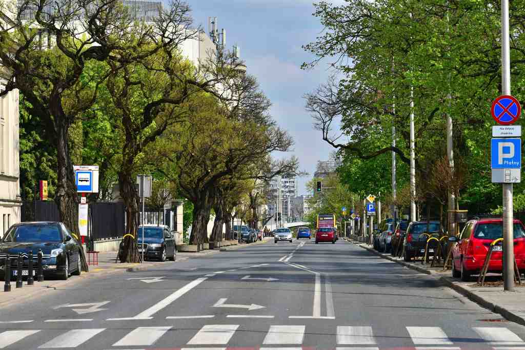 Piękna Street in Warsaw