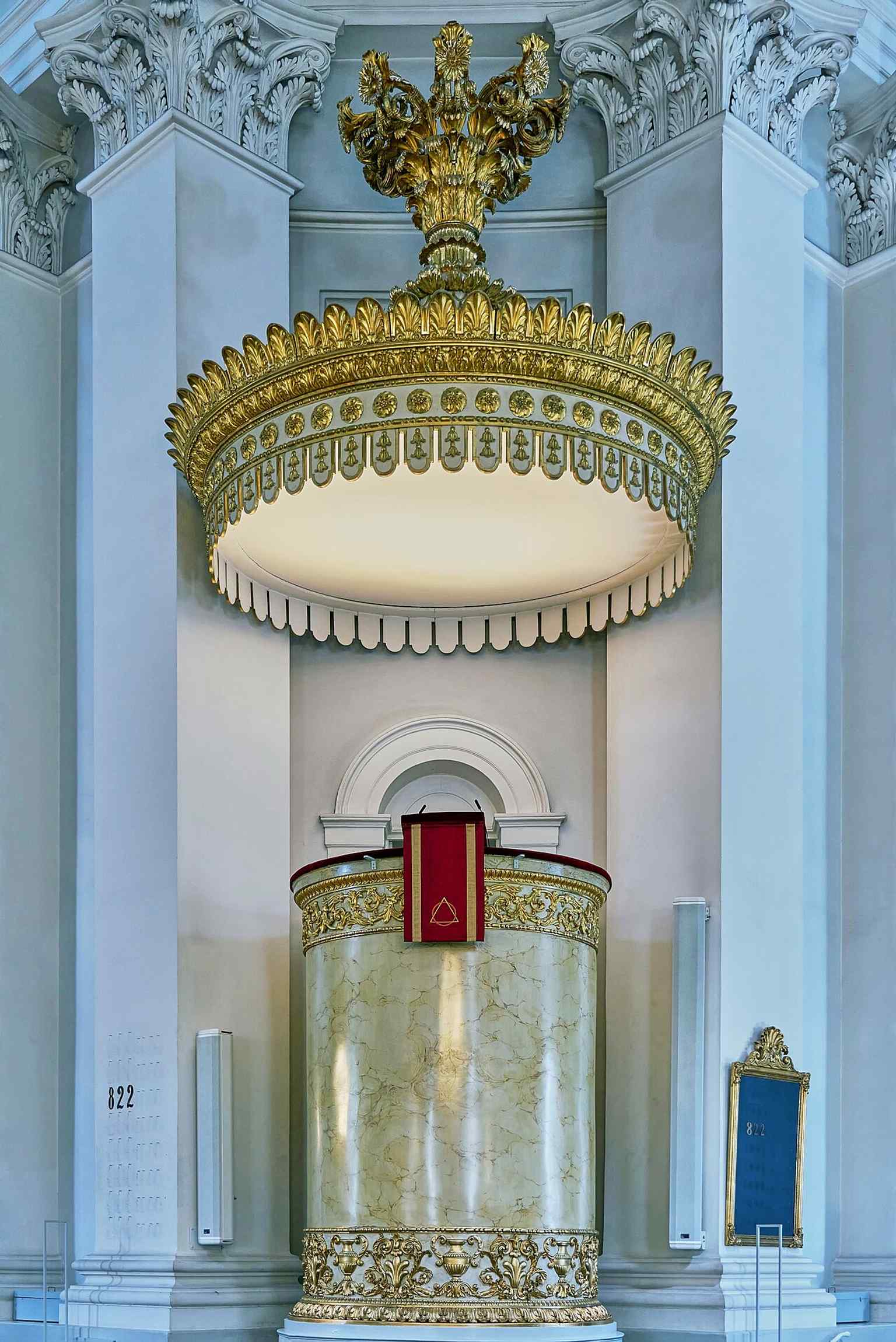 The main organ inside Helsinki Cathedral, echoing the church’s strong musical tradition dating back to its first organist and early chapel music.