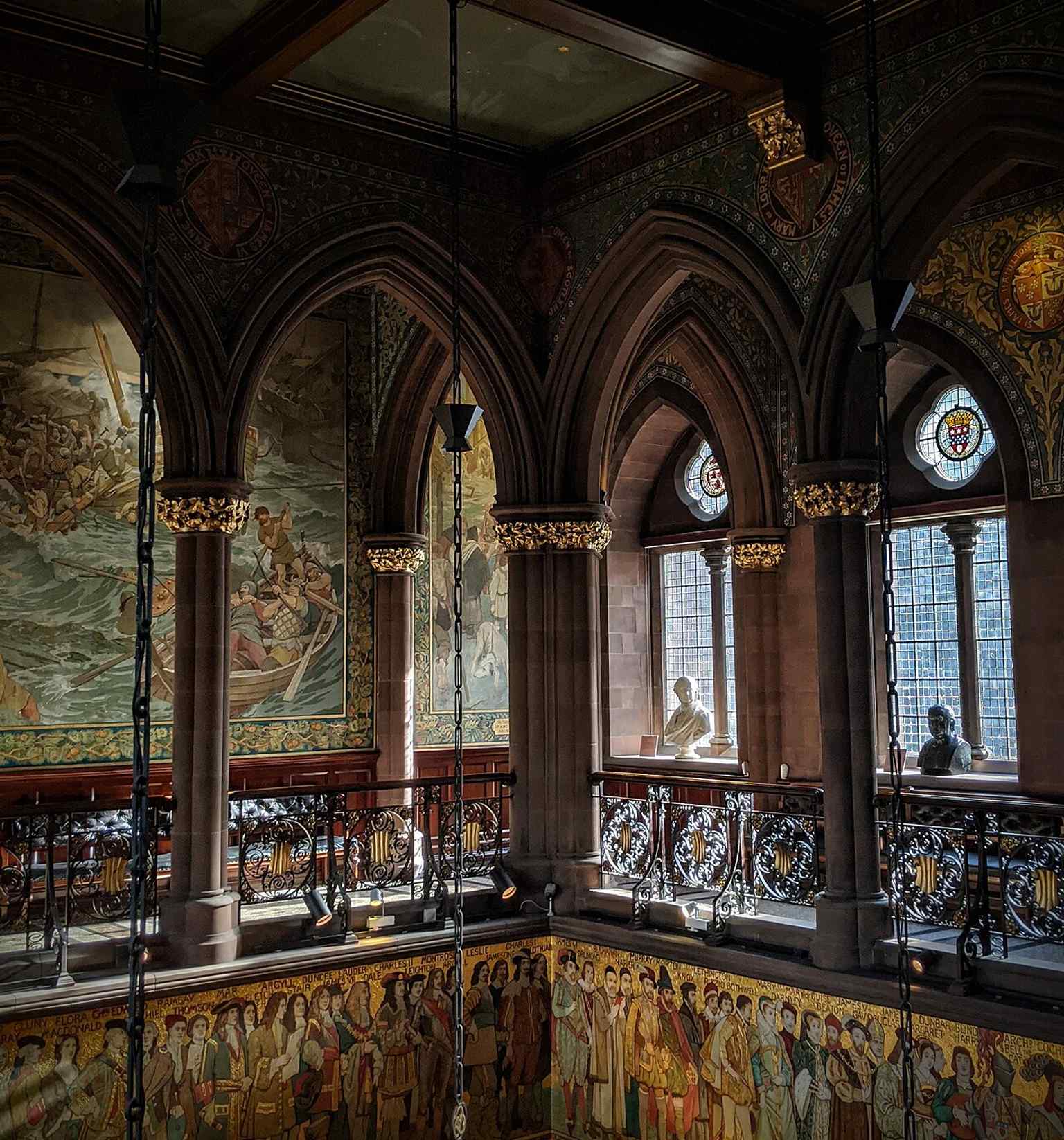 The entrance hall inside Portrait, where the building’s restored historic layout now gives a clearer sense of the original Victorian plan.