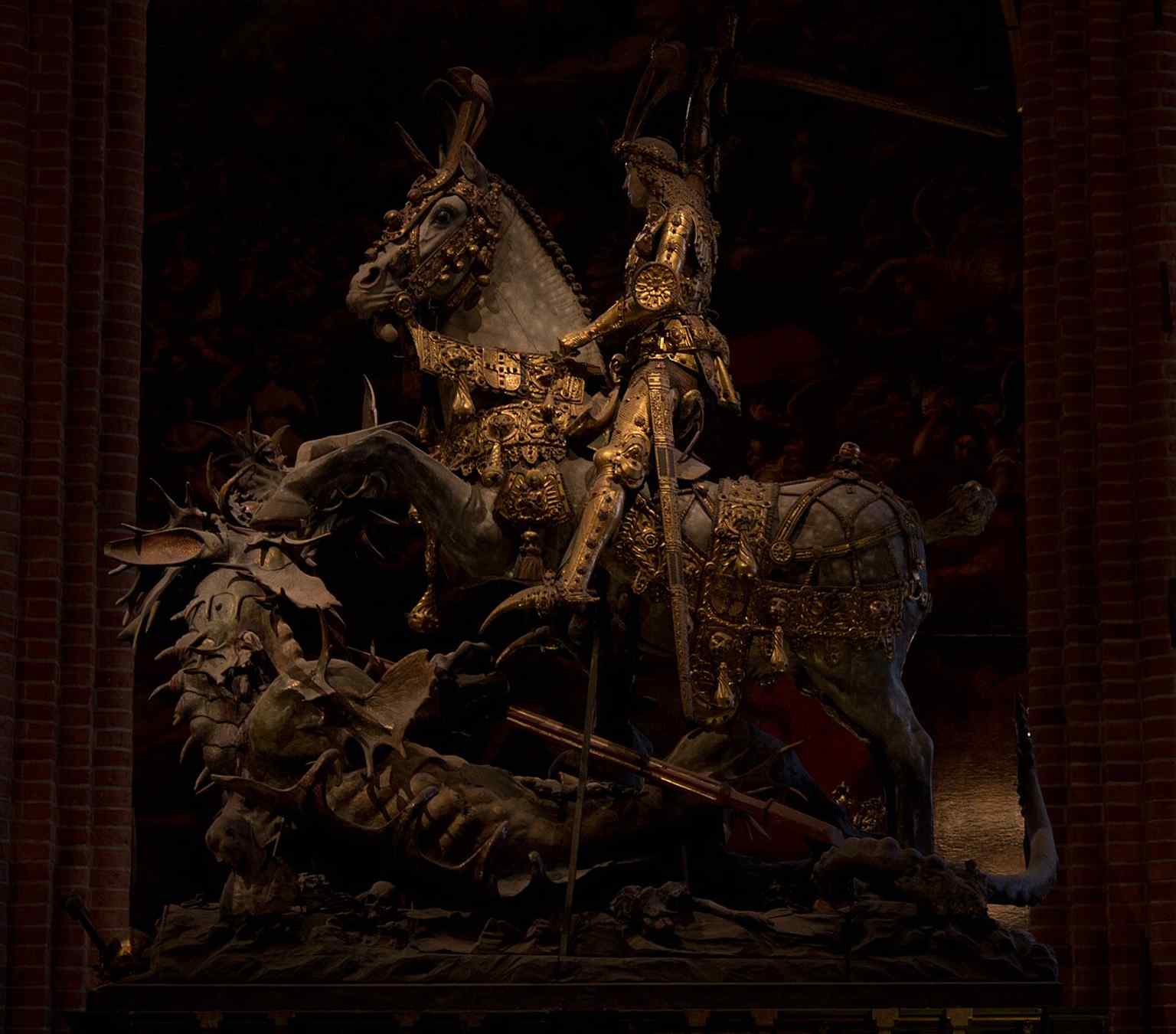 Bernt Notke’s Saint George and the Dragon, the medieval masterpiece inside Storkyrkan that has become one of Stockholm’s most famous church artworks.