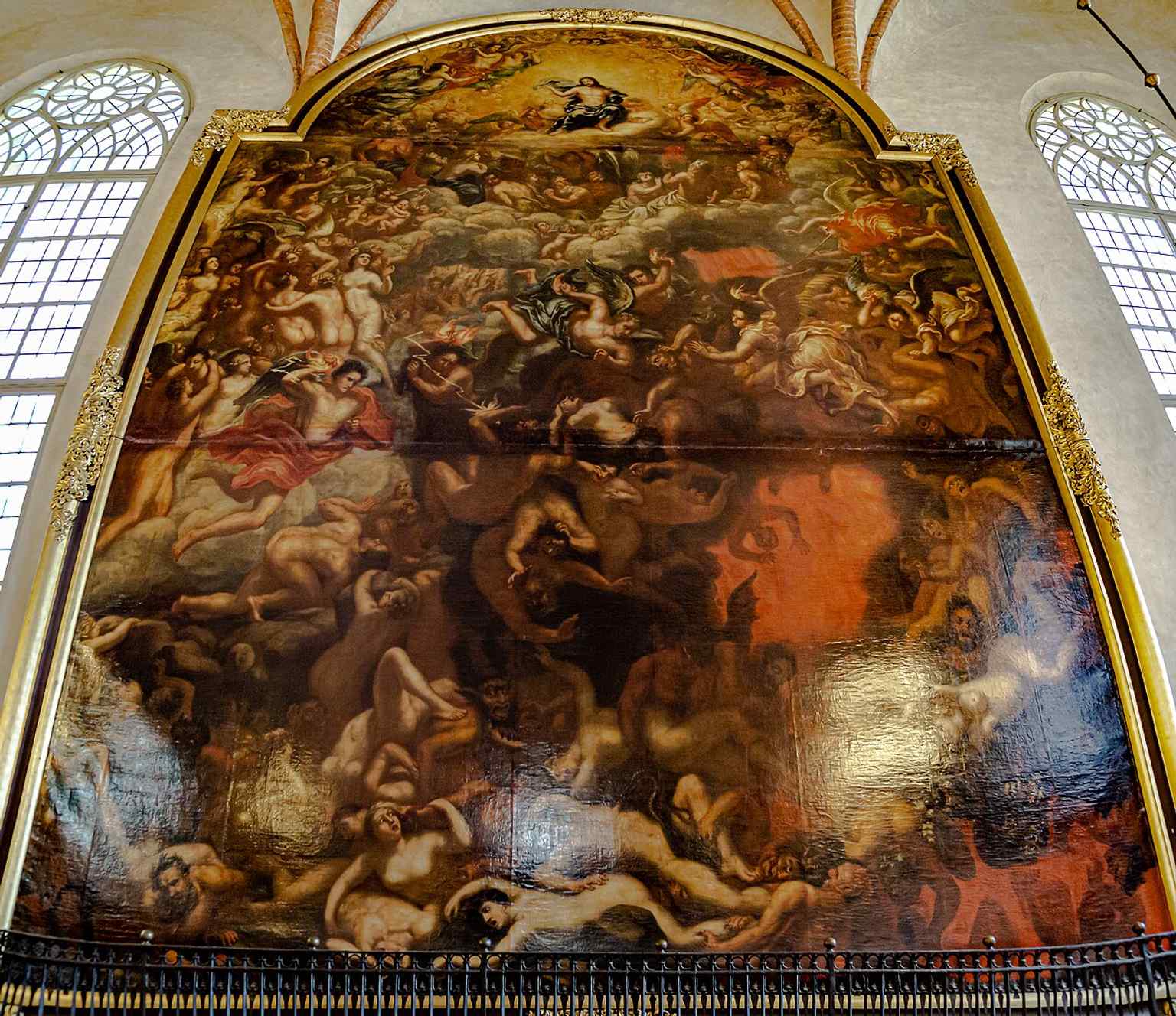The Last Judgment painting from Storkyrkan’s collection — a reminder that the church’s interior preserves major religious art alongside royal history.