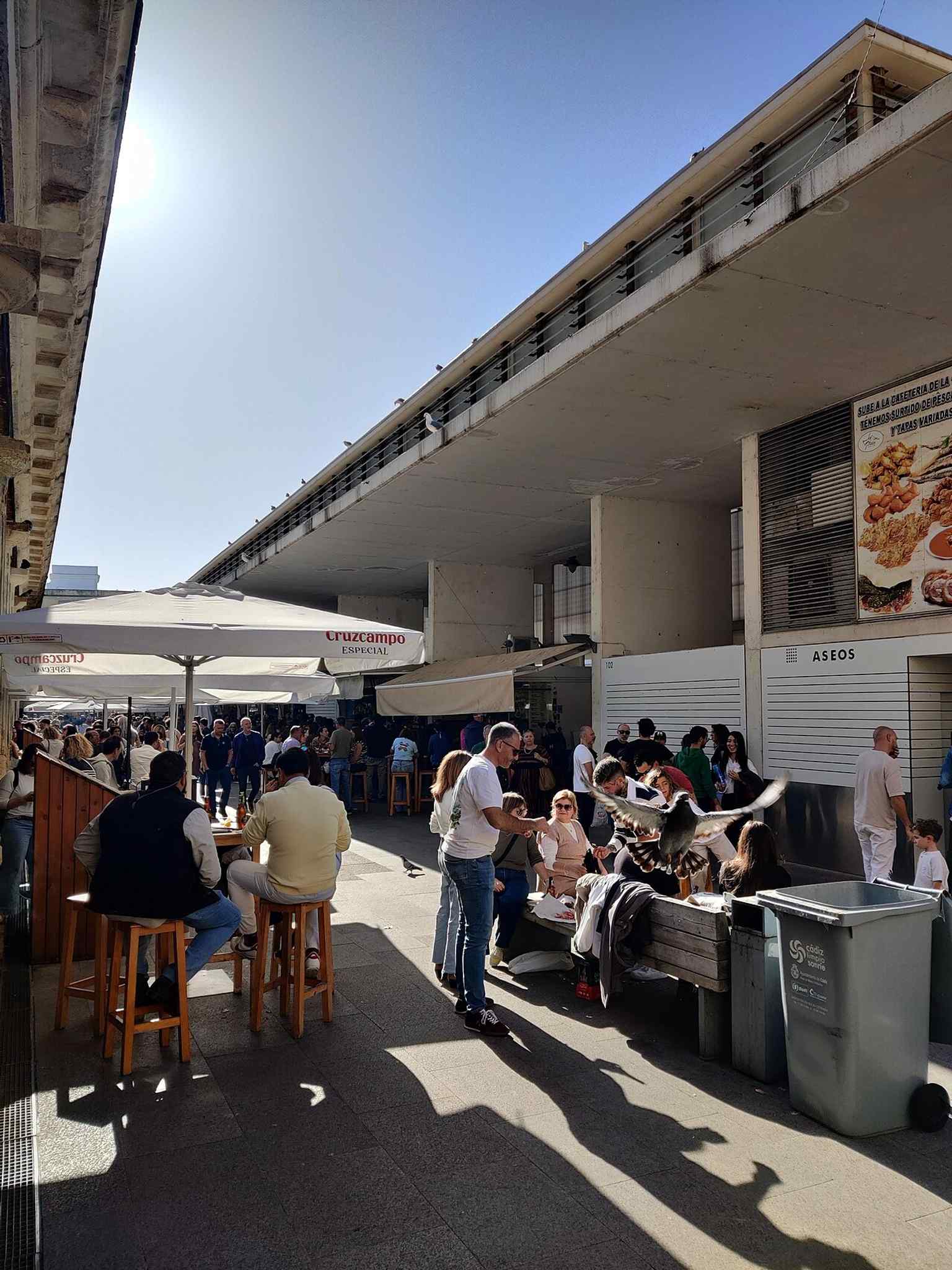 The renovated market interior, linked to the 21st-century makeover that added restaurant spaces and turned it into a tourist attraction.