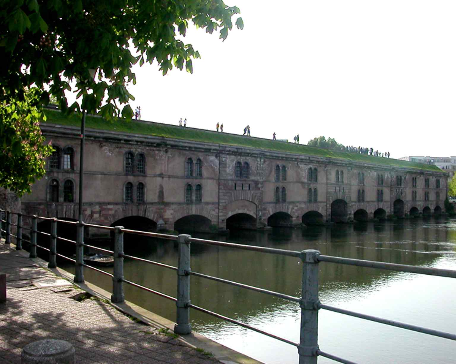 The classic west-side view of the Vauban Dam, built from Vauban’s plans by Jacques Tarade between 1686 and 1700.
