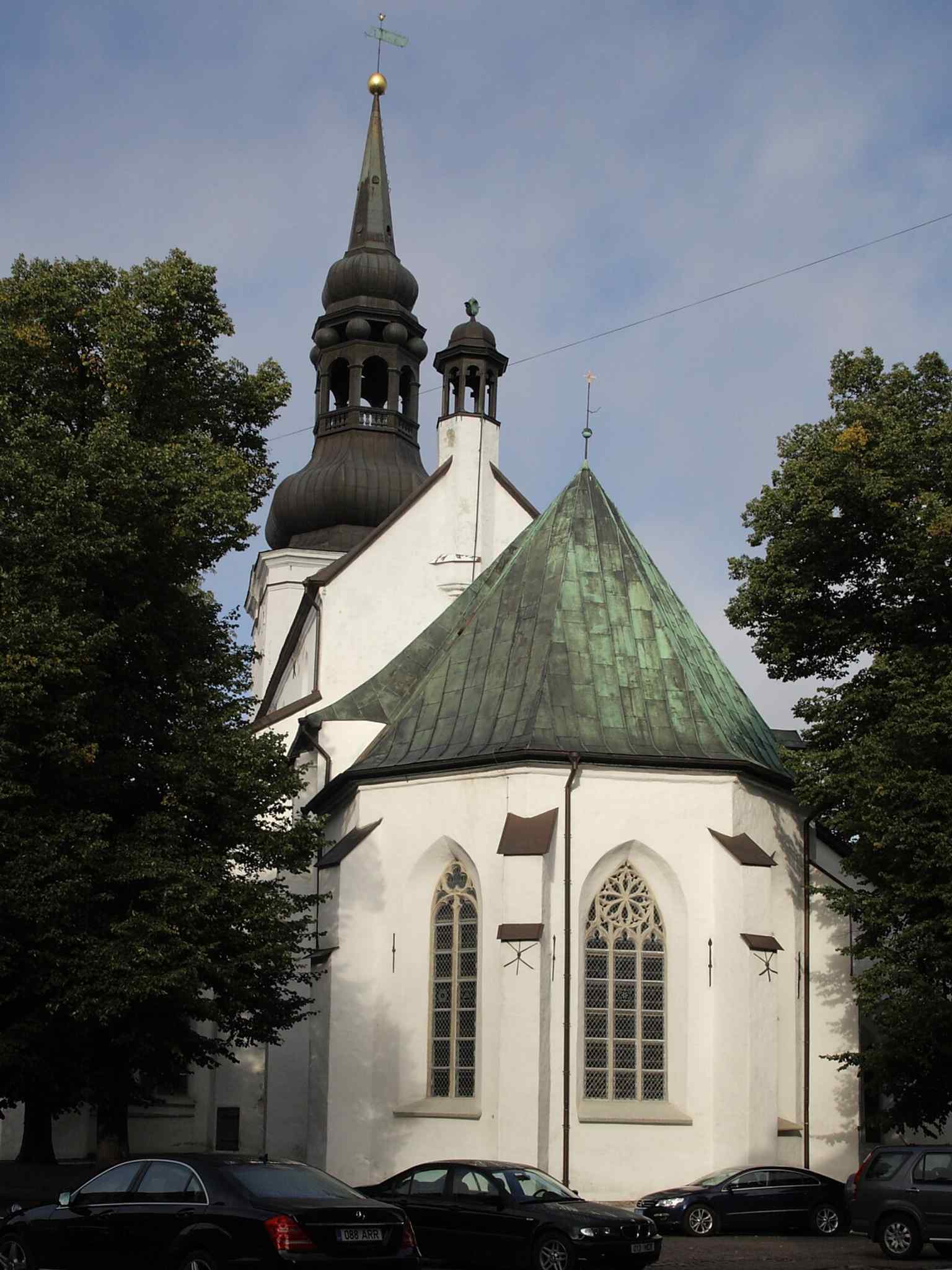 A dated documentary-style view of the cathedral, reflecting the monument’s long architectural history from the 13th to 19th centuries.