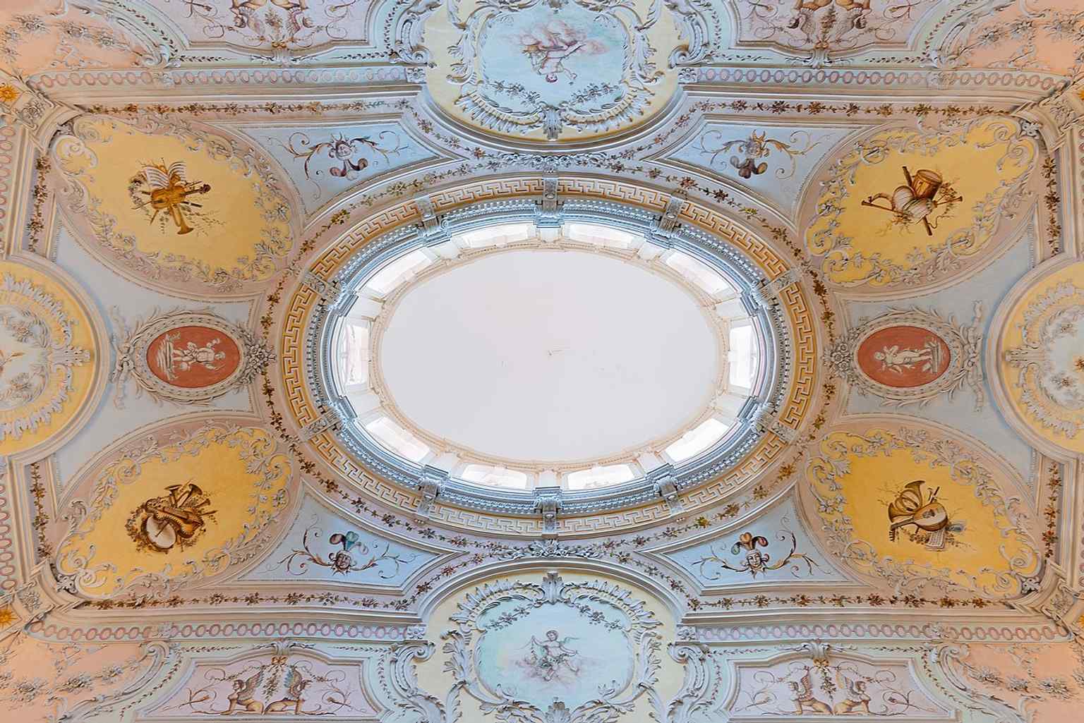 An interior view of the palace, where the bishops once lived before the building became city hall in the 20th century.