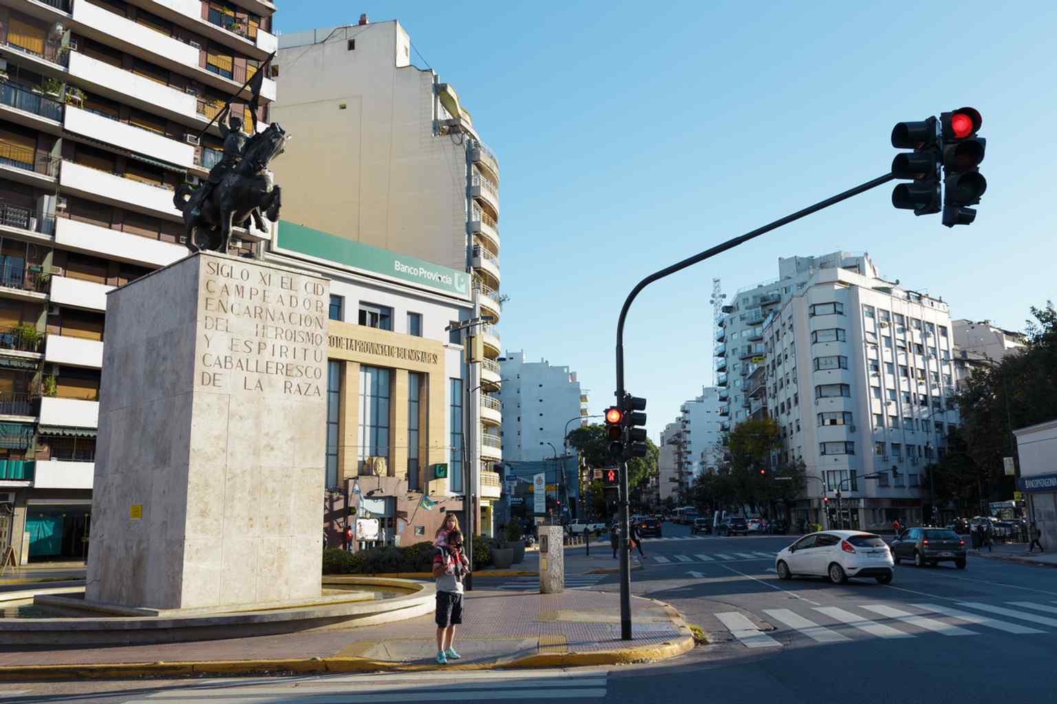 The Monument to El Cid Campeador stands as a modern-day landmark, serving as a vital communication hub where five major avenues intersect.