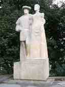 Monument to Duke Bogusław X and his wife Princess Anna Jagiellon in Szczecin