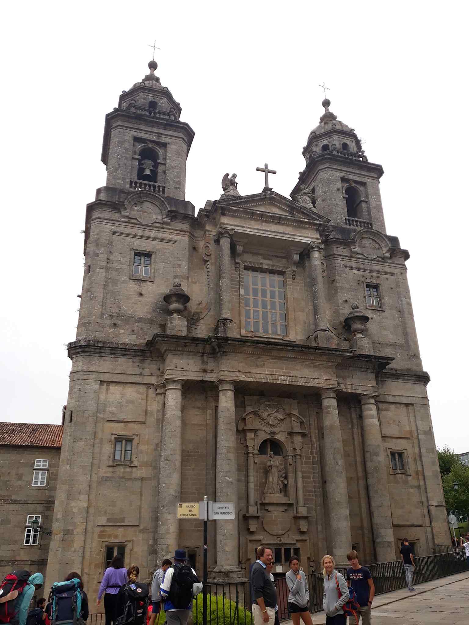 This view captures the impressive scale of the convent's 18th-century facade, which was significantly rebuilt after a dispute forced its height to be lowered.