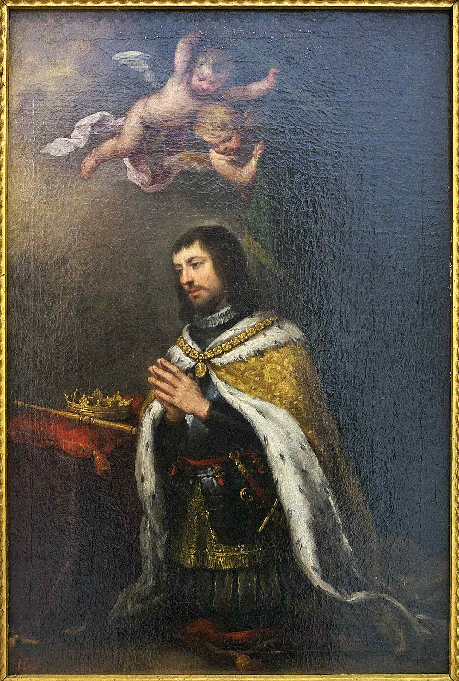Murillo’s San Fernando in prayer, showing the museum’s important Spanish Baroque masterpieces alongside works by Goya and El Greco.