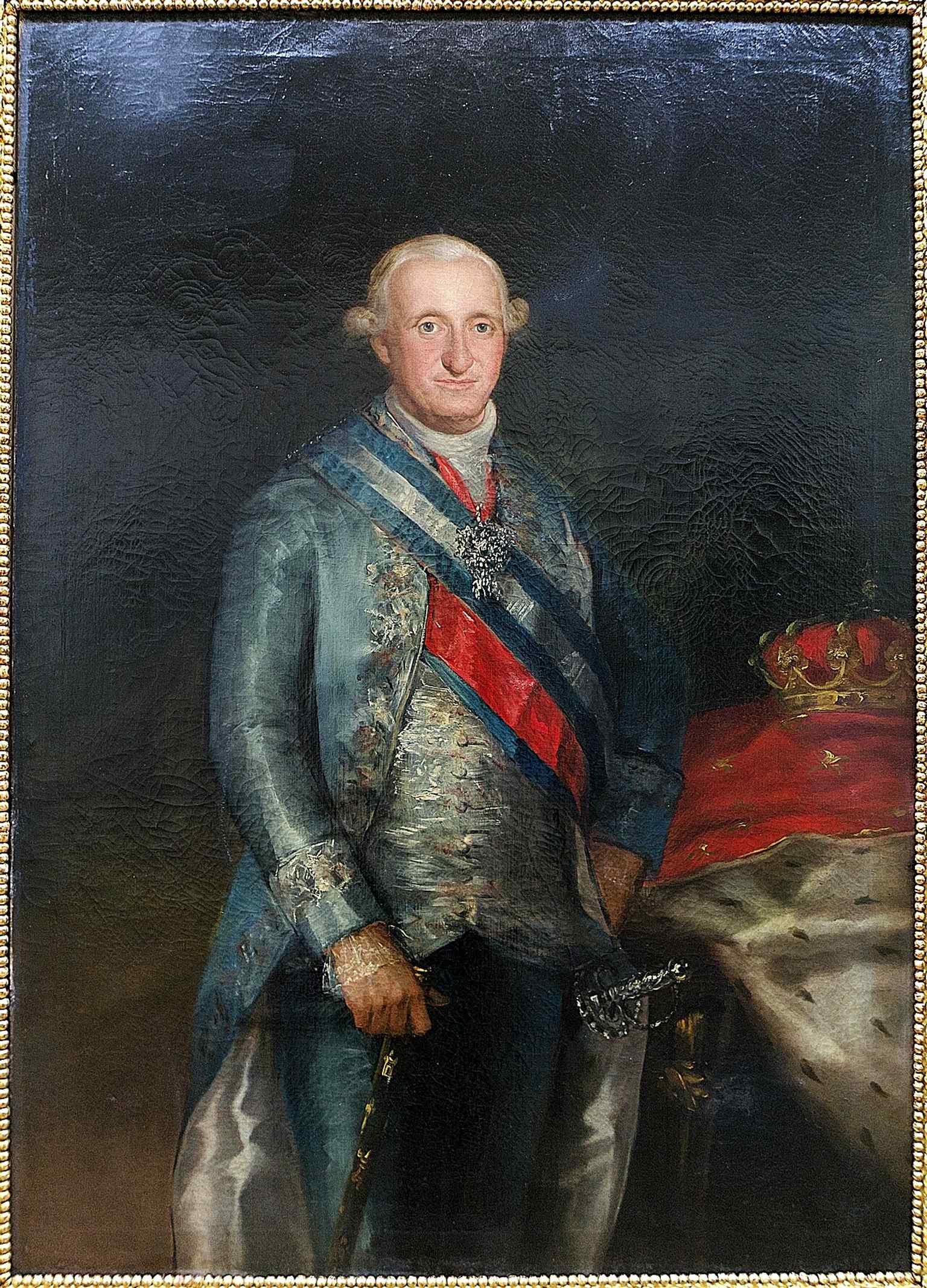Carlos IV in court dress, linking the museum to Goya and to the portrait tradition highlighted in its permanent collection.