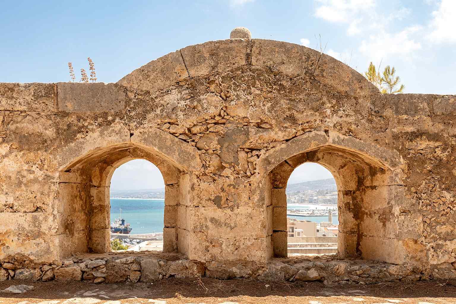 A close-up of the breastwork of the Fortezza, part of the defensive structures that were noted as being rather low and not always secure.
