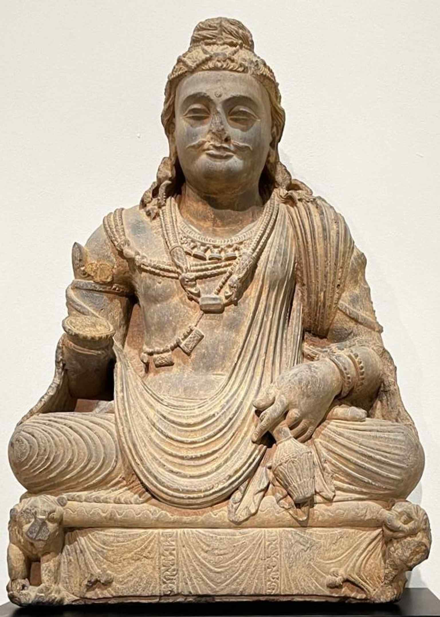 A Gandharan Bodhisattva Maitreya, showing the DMA’s South Asian and Buddhist art holdings.