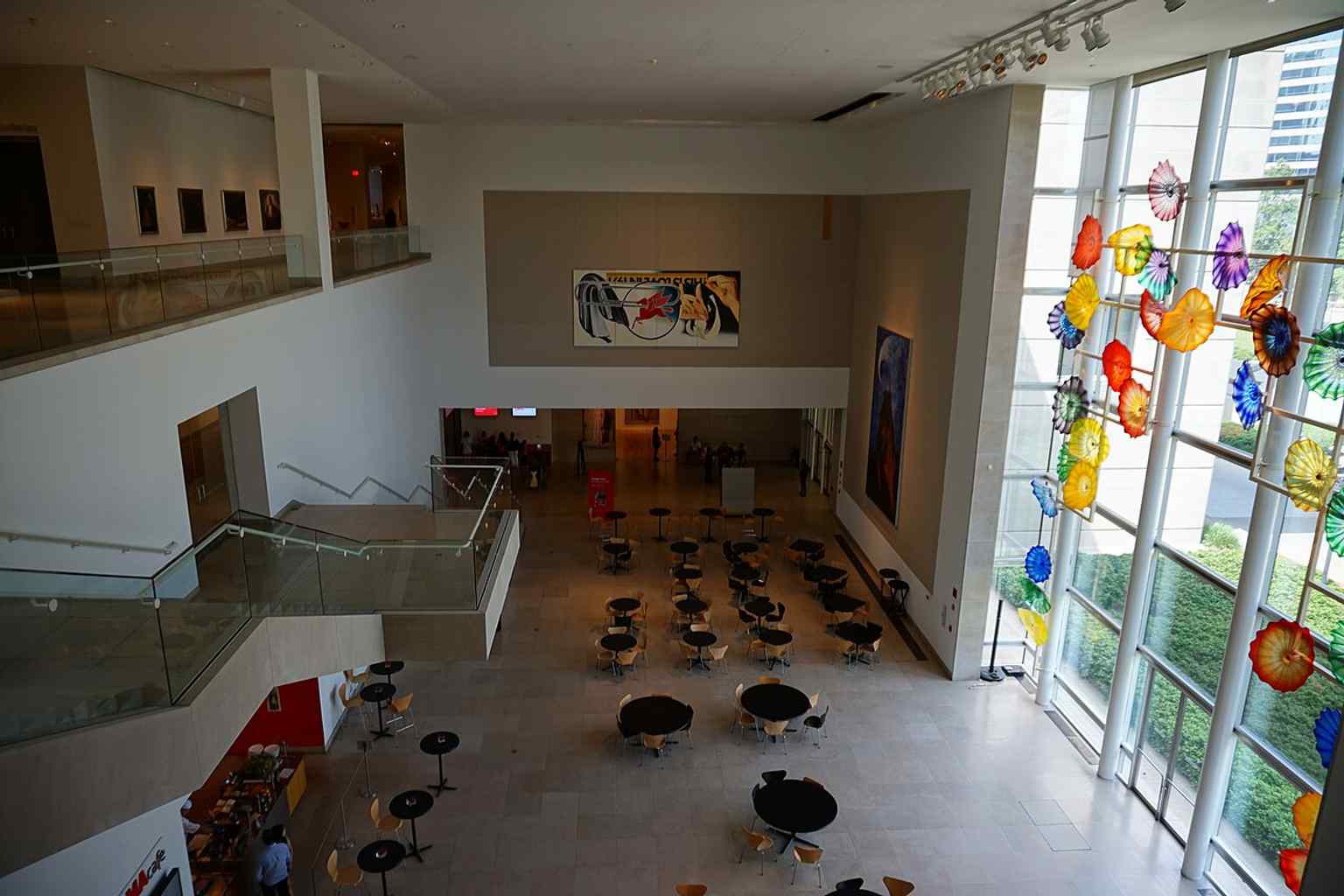 A bright interior view of the museum’s galleries, reflecting the DMA’s role as a major exhibition space with changing shows.