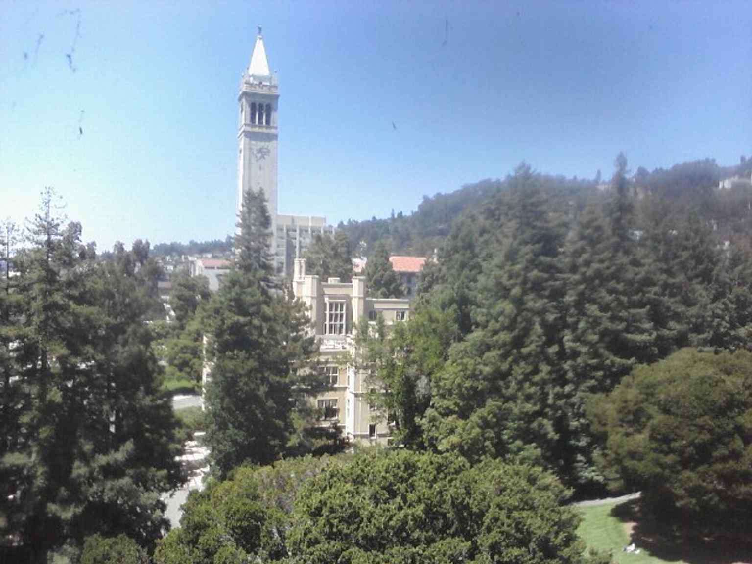 An earlier photo of the Campanile, useful for showing how long Sather Tower has stood as Berkeley’s recognizable symbol.