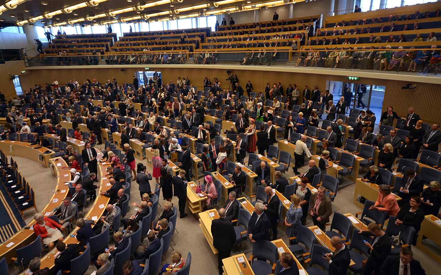 The ceremonial opening of the Riksdag, reflecting the parliament’s modern constitutional role and public state traditions.