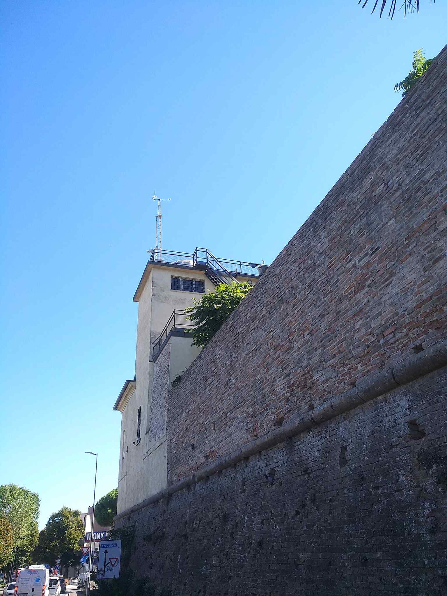A clear view of the Valerio Observatory in the Orti Giulii park, the historic site founded in 1861 with support from Lorenzo Valerio.