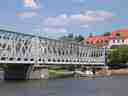 Iron bridge in Týn nad Vltavou