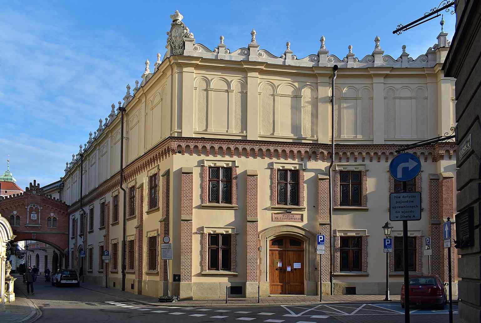 The Czartoryski Palace facade in Kraków, part of the museum complex that reopened after major restoration in 2019.