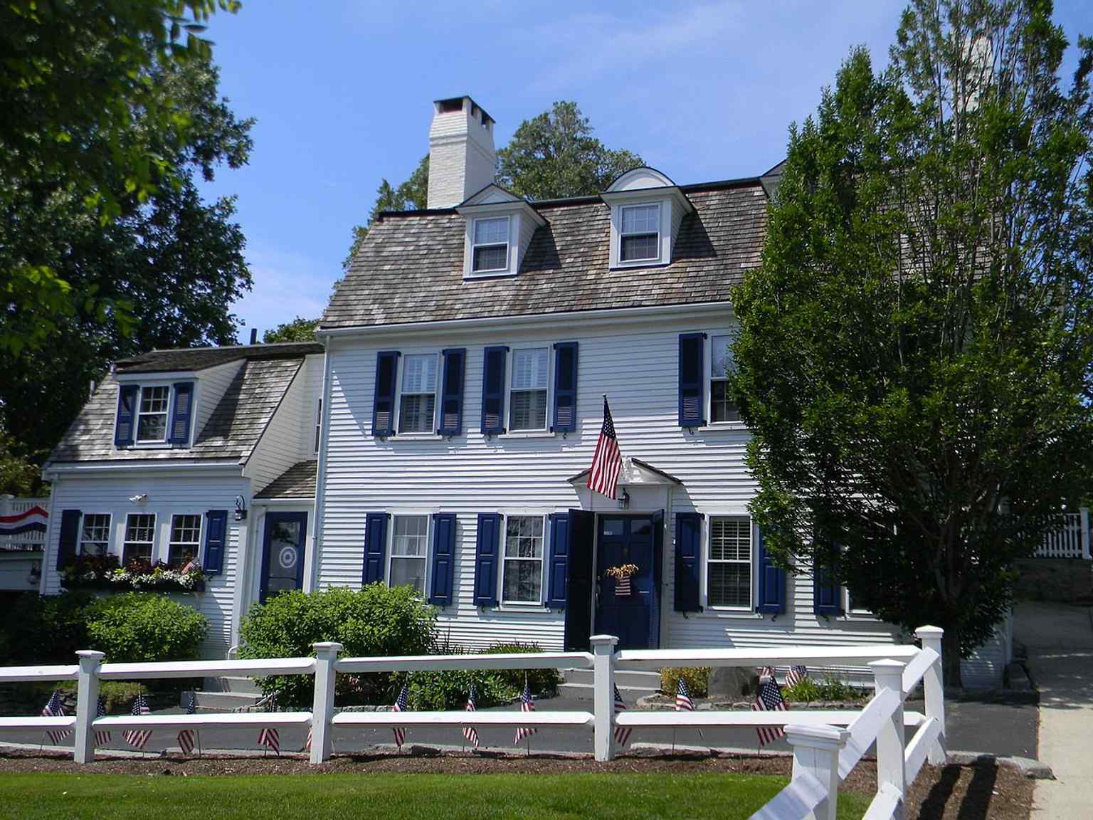 The Joseph Tribble House, dating to around 1794, represents the historic architecture found throughout the Plymouth Village Historic District, home to some of Plymouth's oldest surviving houses.