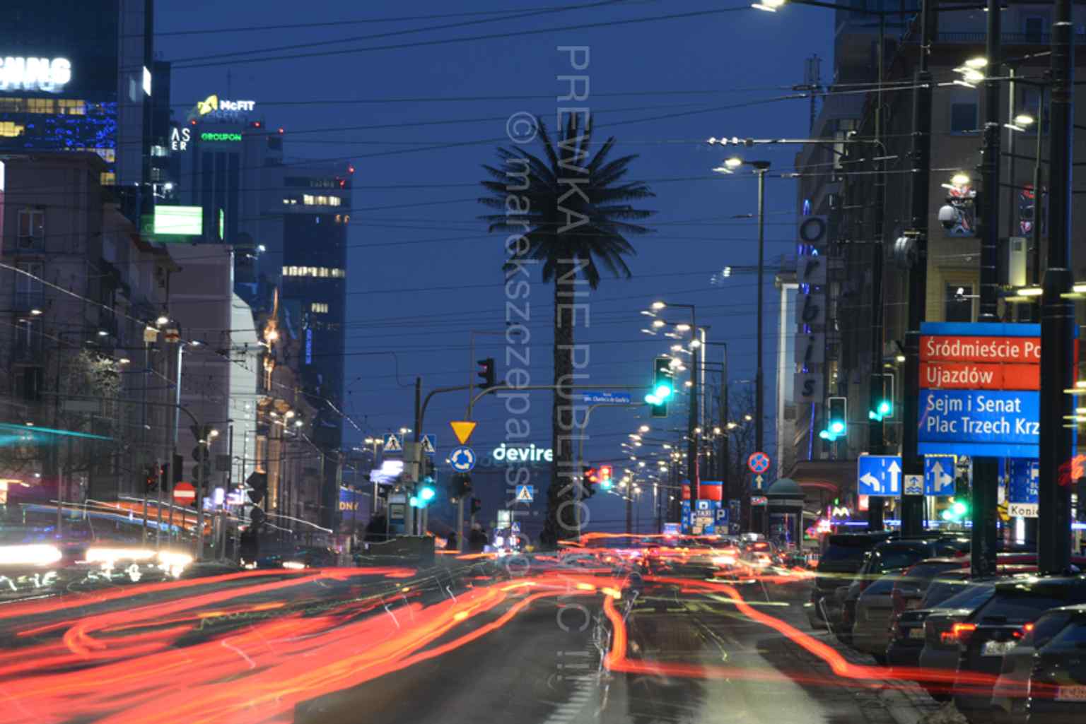 A presentation image that identifies the installation as ‘Greetings from Jerusalem Avenue’ by Joanna Rajkowska.