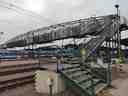 Steel footbridge