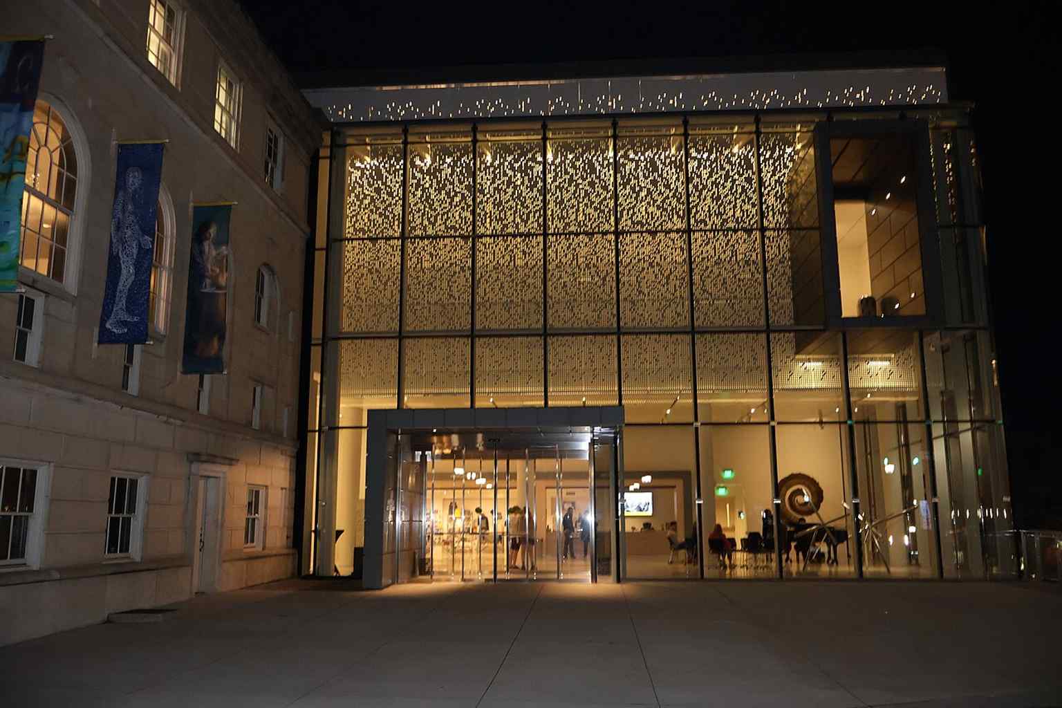 An interior view from the museum’s public spaces, reflecting the institution’s focus on exhibitions and educational programs.