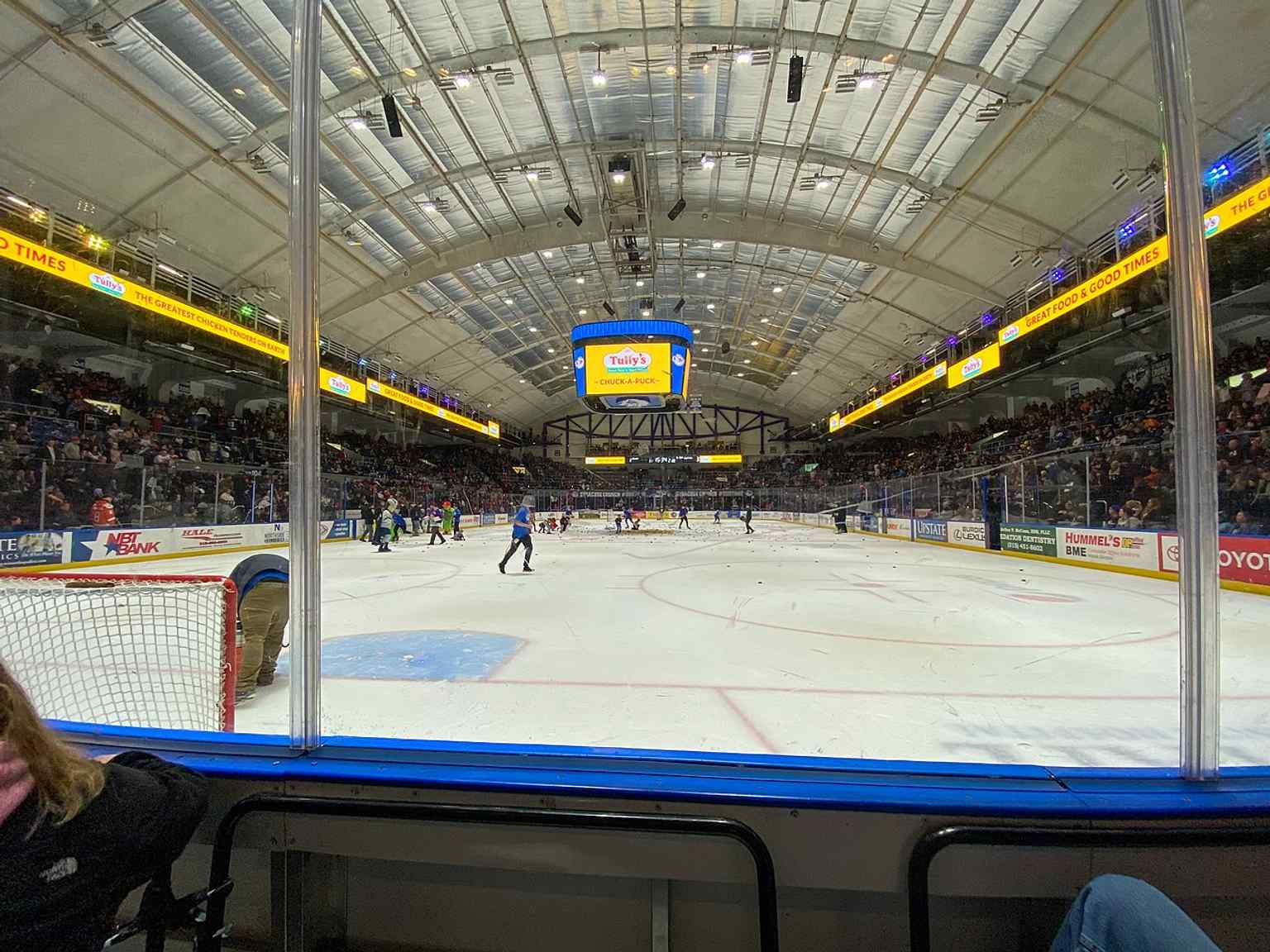 A 2023 Crunch game inside the renovated arena, illustrating the building’s ongoing role as a working sports venue.