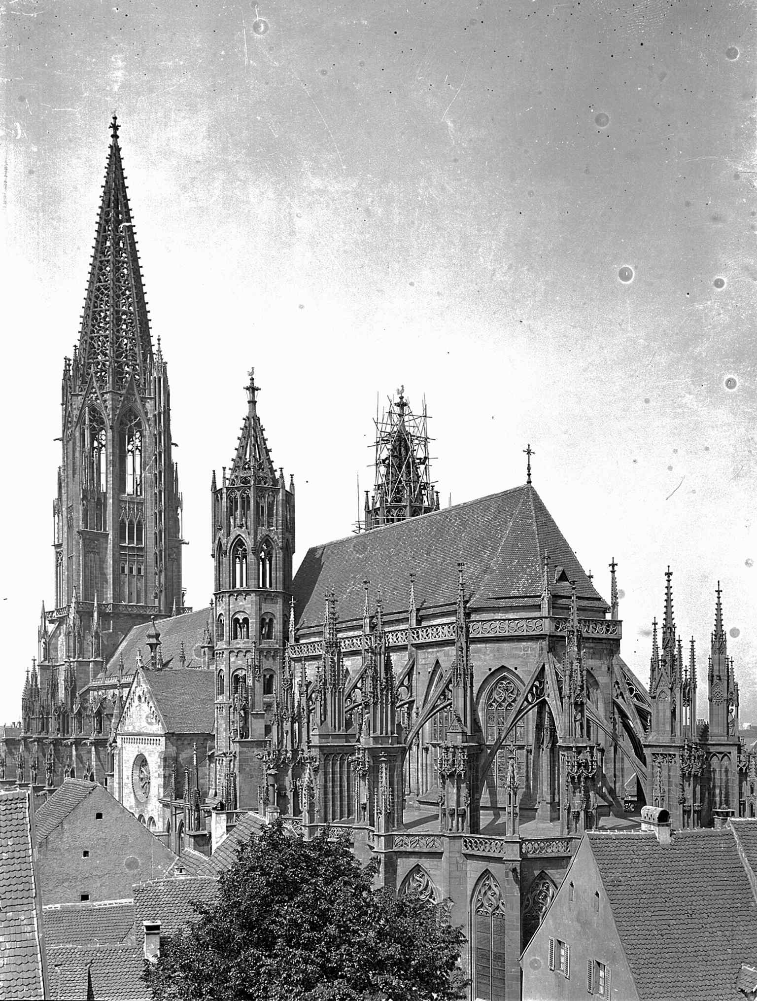 A 1892 view from southeast, documenting the Minster before modern restoration campaigns.