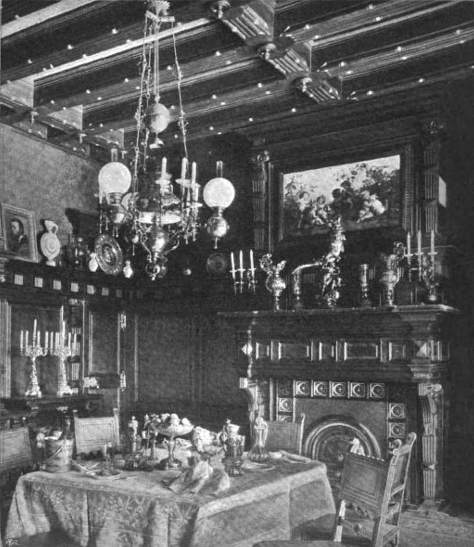 Step back in time to the original dining room of Redlich Villa, an interior so grand that its architect August Prokop included its photo in his 1904 book on Moravian art history.