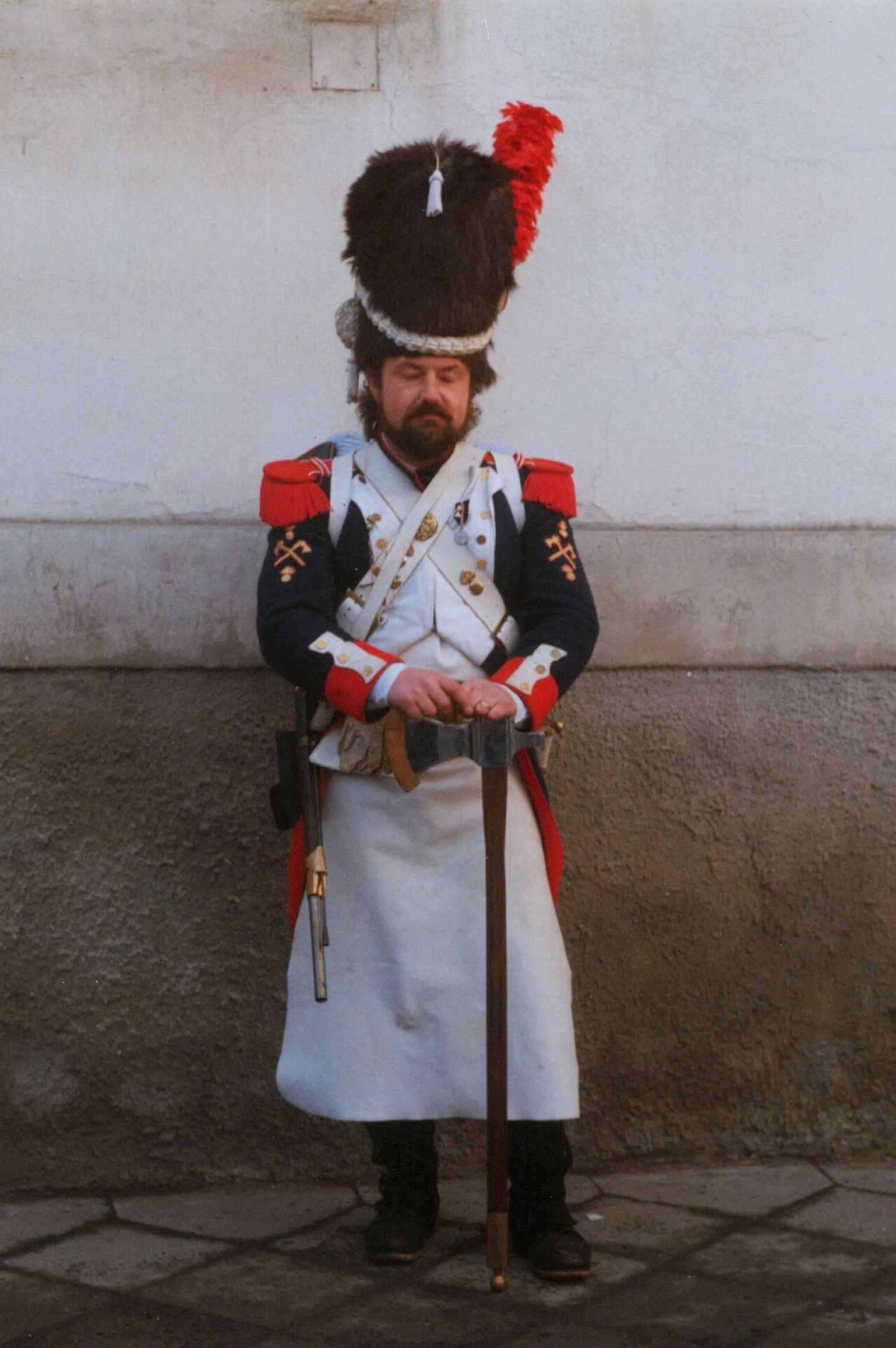 An event commemorating the Battle of Austerlitz in 1993 takes place in front of the Town Hall, which became part of the 'Battle of Austerlitz Battlefield' landscape zone in 1992.
