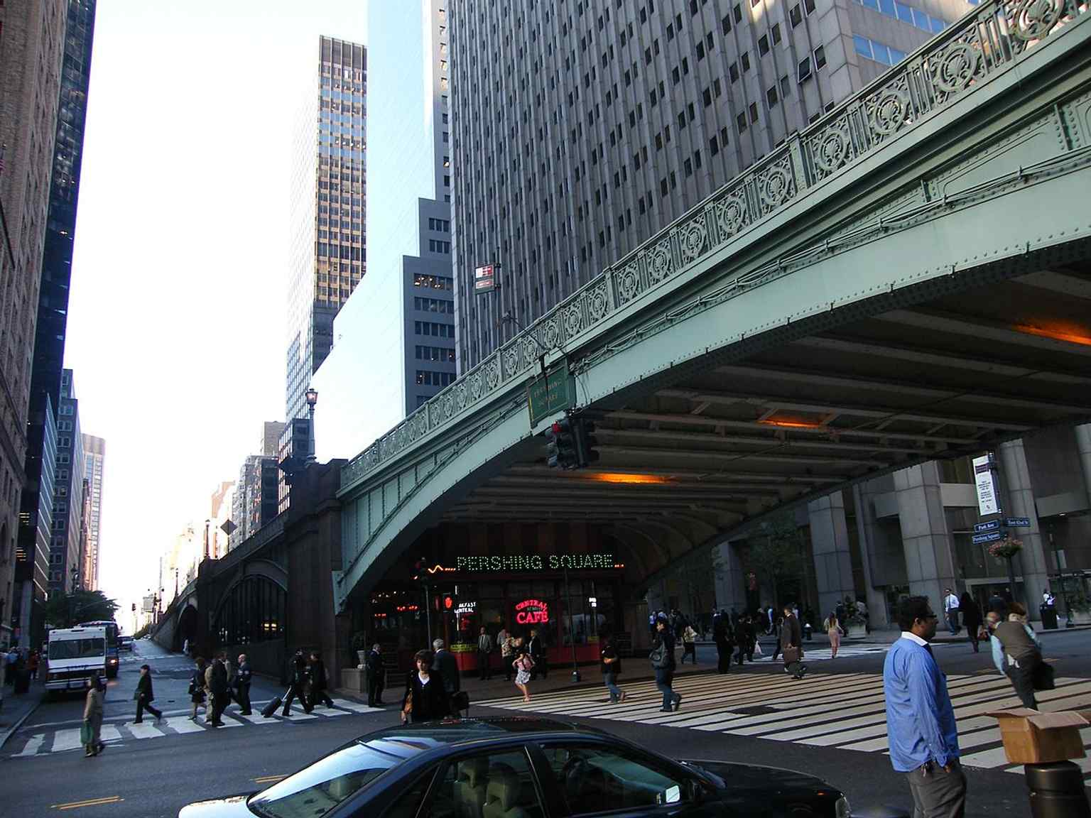 The Park Avenue Viaduct was originally proposed in 1900 as part of the Grand Central Terminal construction, aiming to alleviate city traffic.