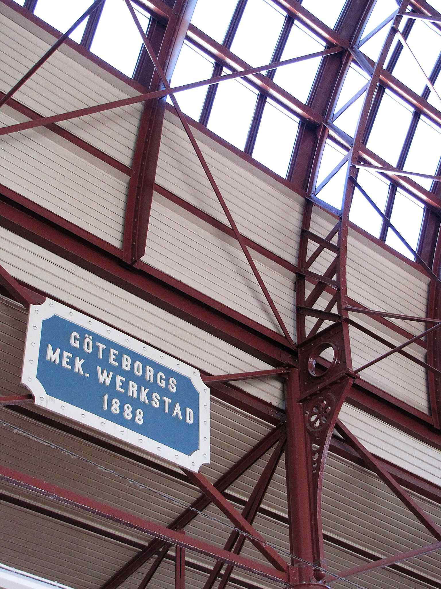A manufacturer's sign, one of the cultural-historical objects discovered during the extensive renovation works in 2009-2012.