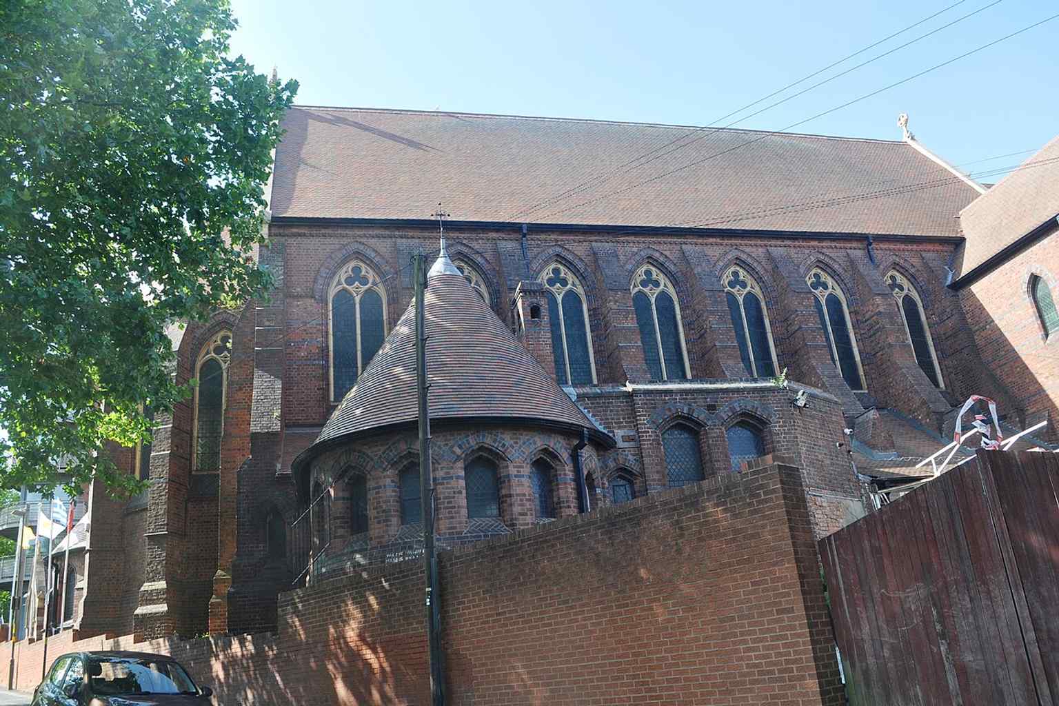 A clear view of the Greek Orthodox Cathedral in Summer Hill Terrace, the former 19th-century church that became the cathedral seat in 1980.