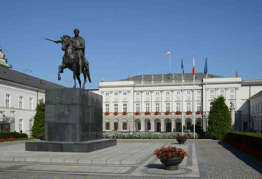 The Presidential Palace in Warsaw