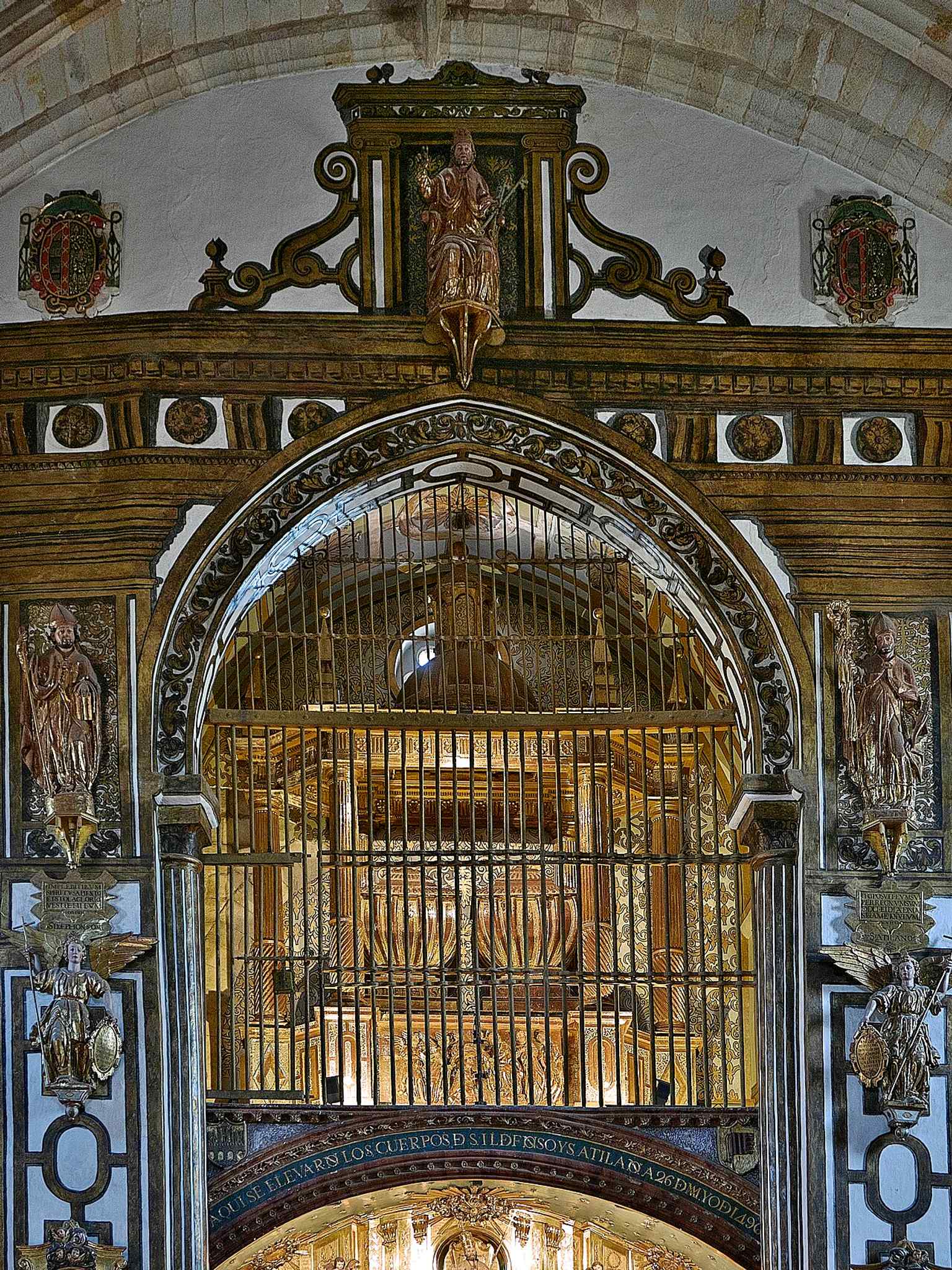 The tombs of Saints Ildephonsus of Toledo and Atilano of Zamora, whose relics made this church a major pilgrimage and custodial site.