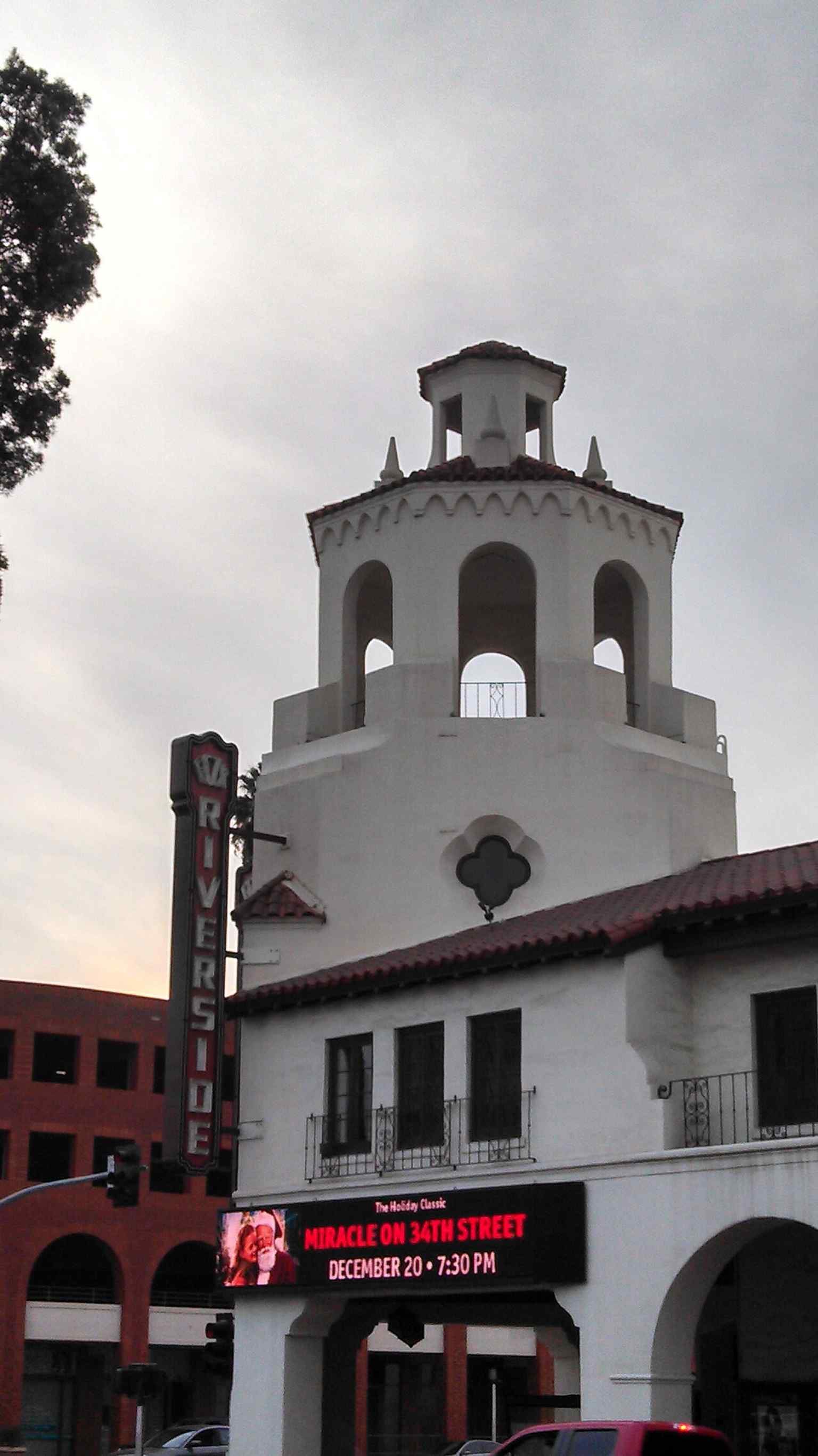 Downtown Riverside’s Fox Performing Arts Center after restoration in 2013 — the Spanish Colonial Revival theater reopened in 2010 as a major arts venue.