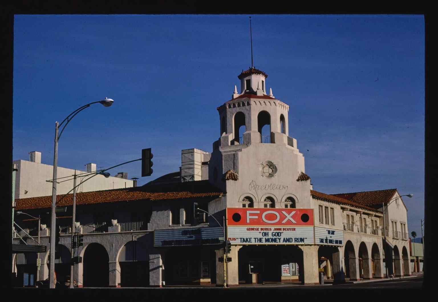 Another 1978 archive photo of the Fox Theater, documenting the historic downtown movie house that later became the Fox Performing Arts Center.